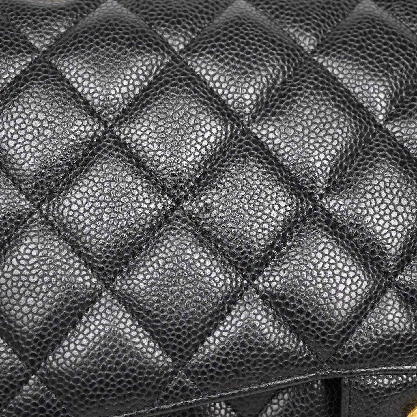 Chanel Jumbo Double Flap Black Caviar Gold Hardware⁣⁣
