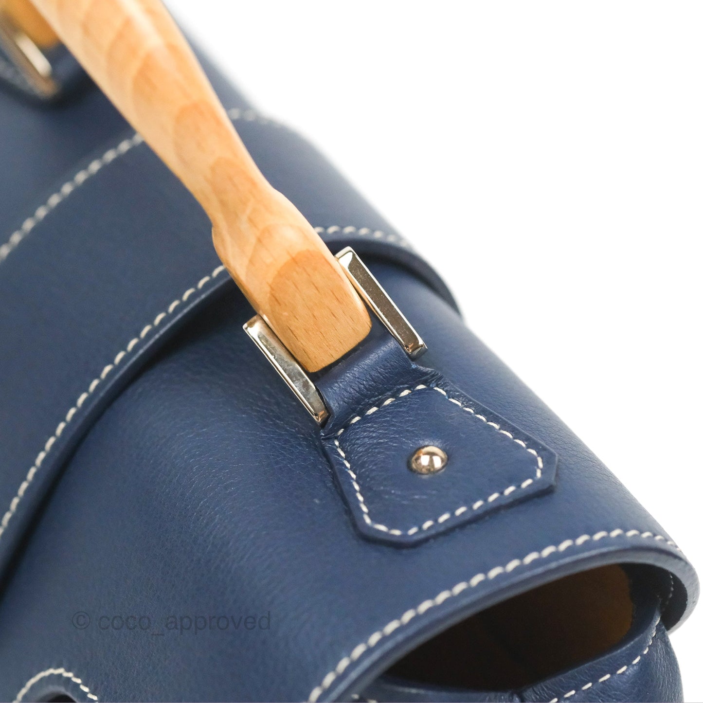 Goyard Saïgon Mini Bag Navy Goyardine Canvas/Chevroches Calfskin