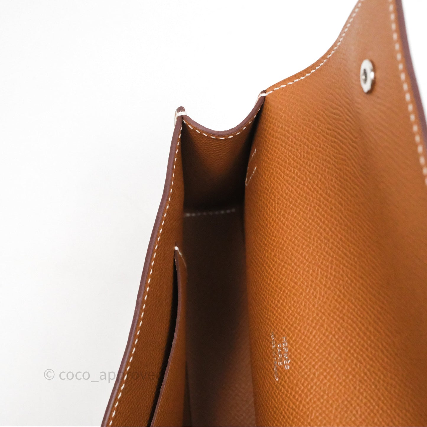 Hermès Hermesnap Wallet Epsom Gold 37 Palladium Hardware