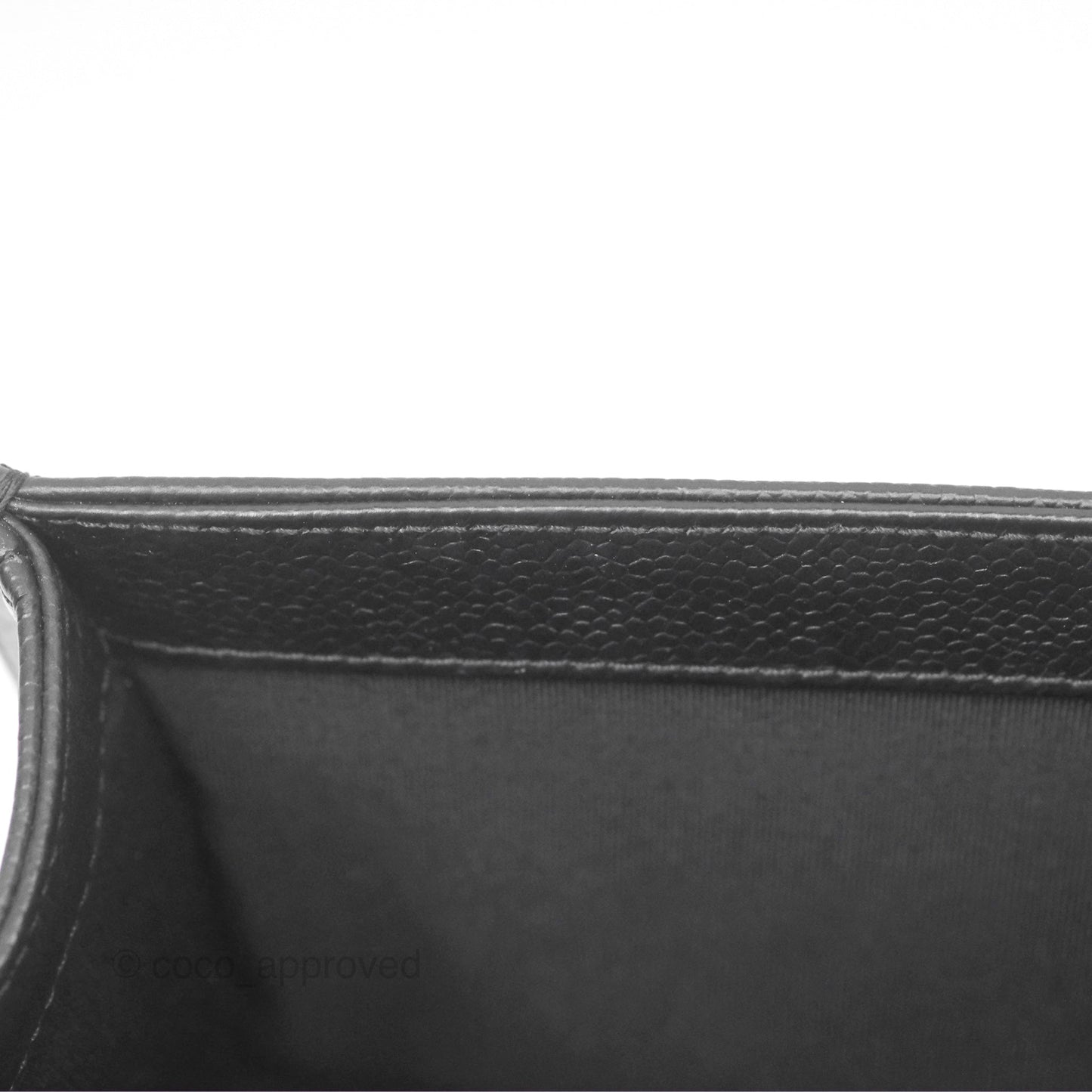 Chanel Medium Boy Chevron Black Caviar Ruthenium Hardware