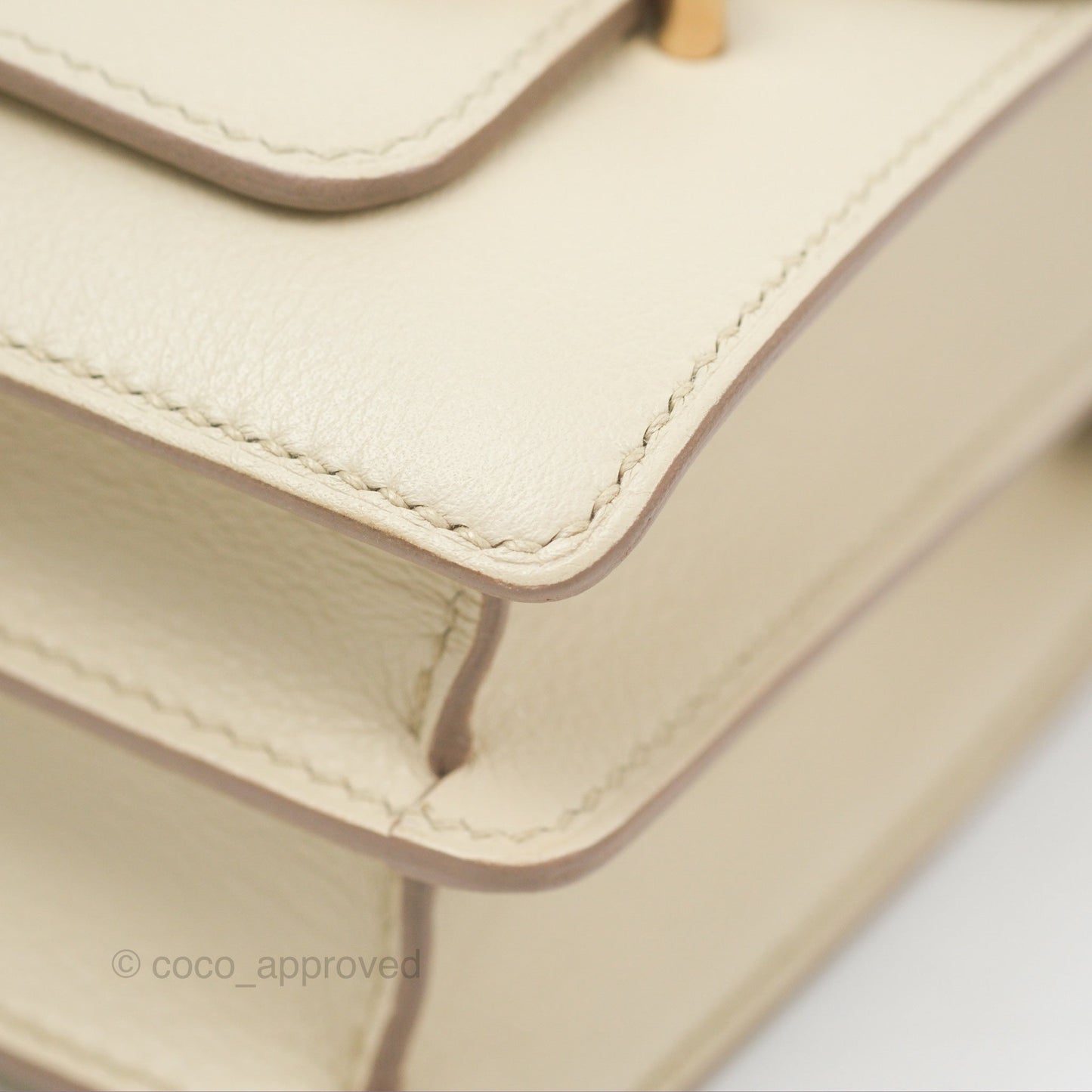 Hermès Roulis Mini 18 Beton Evercolor Permabrass Hardware