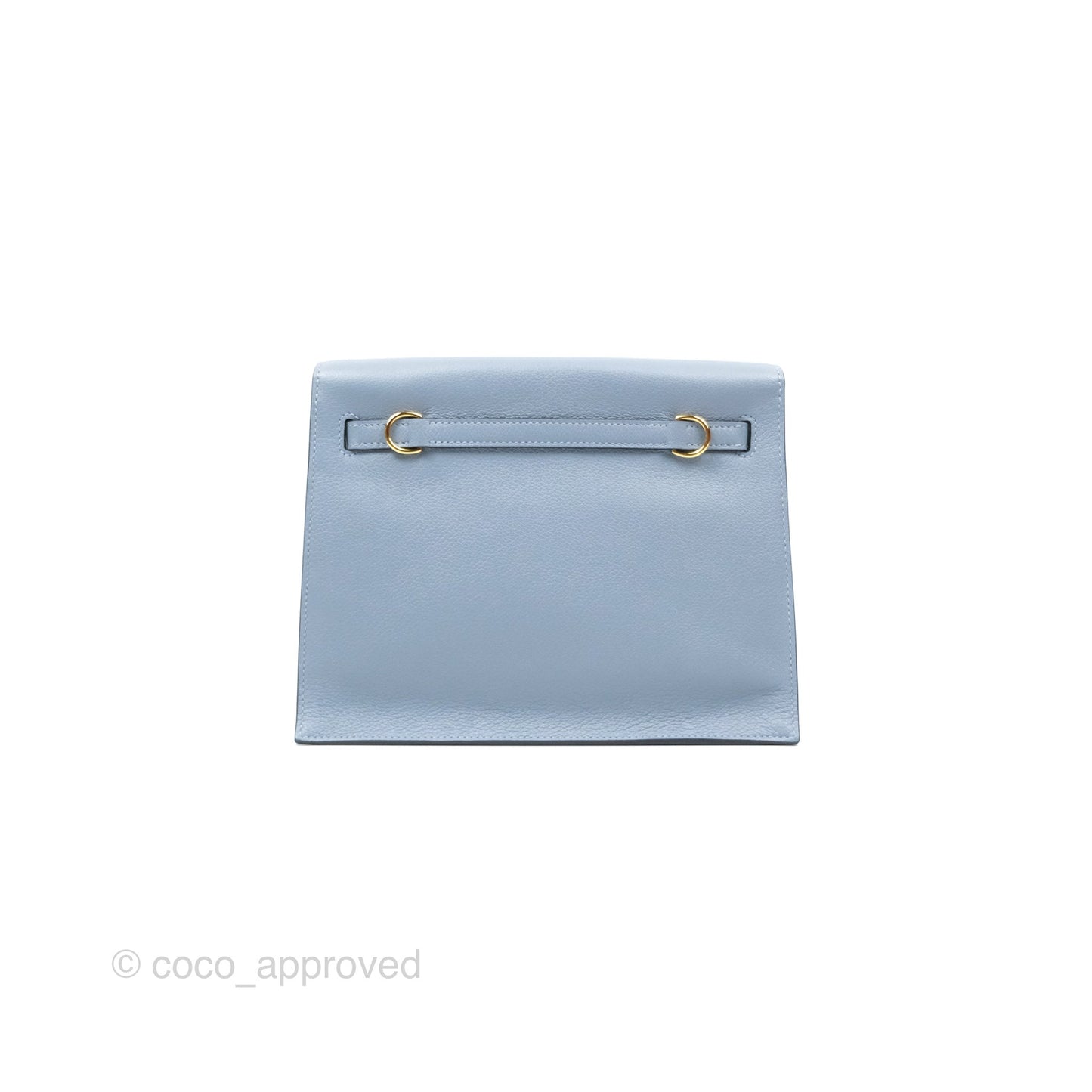 Hermès Kelly Danse II Bag Blue Lin J7 Evercolor Gold Hardware