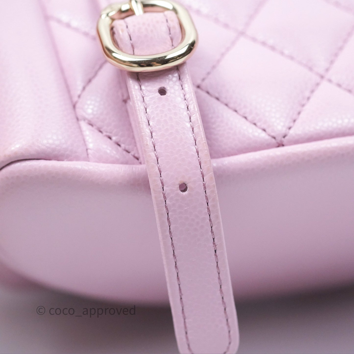 Chanel Mini Duma Backpack Pink Lilac Caviar Gold Hardware