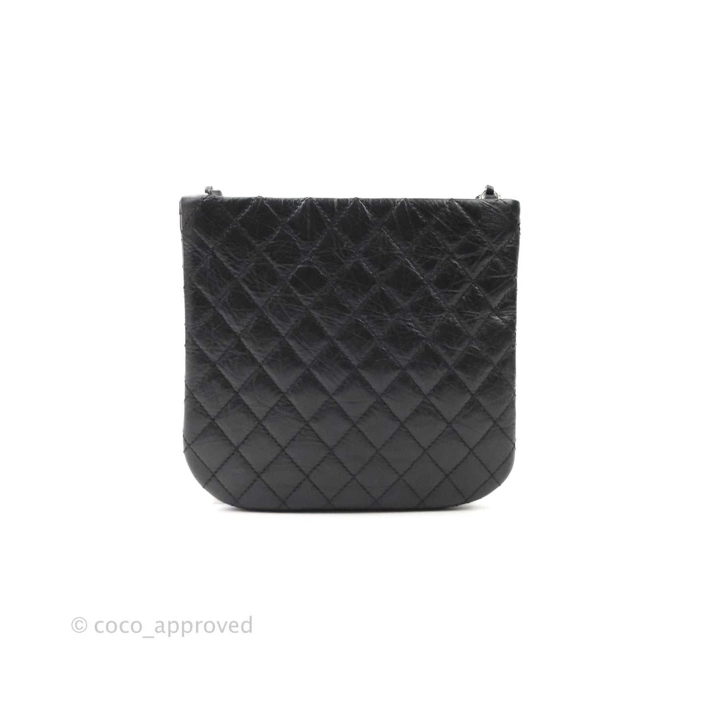 Chanel Quilted Black Crossbody Bag Silver Hardware