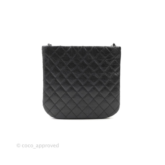 Chanel Quilted Black Crossbody Bag Silver Hardware