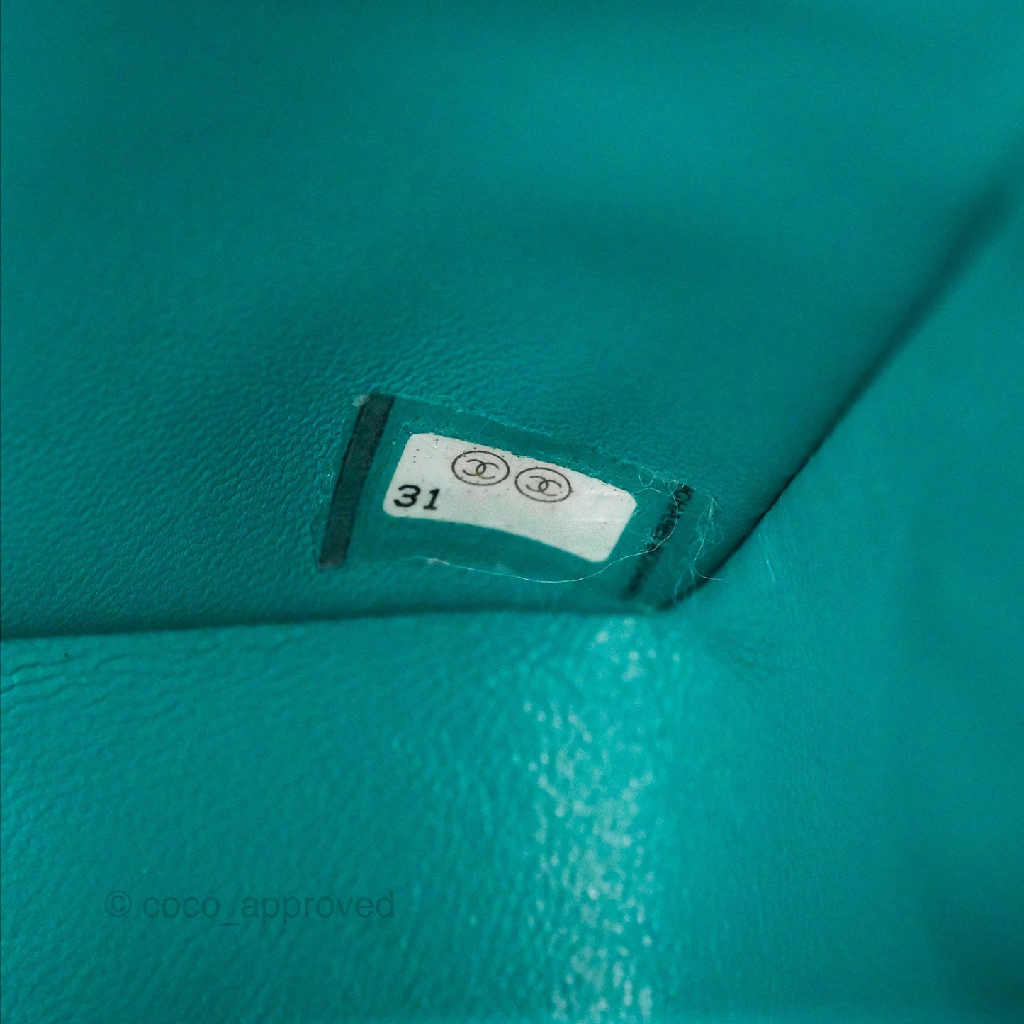 Chanel Small Classic Quilted Flap Turquoise Lambskin Gold Hardware