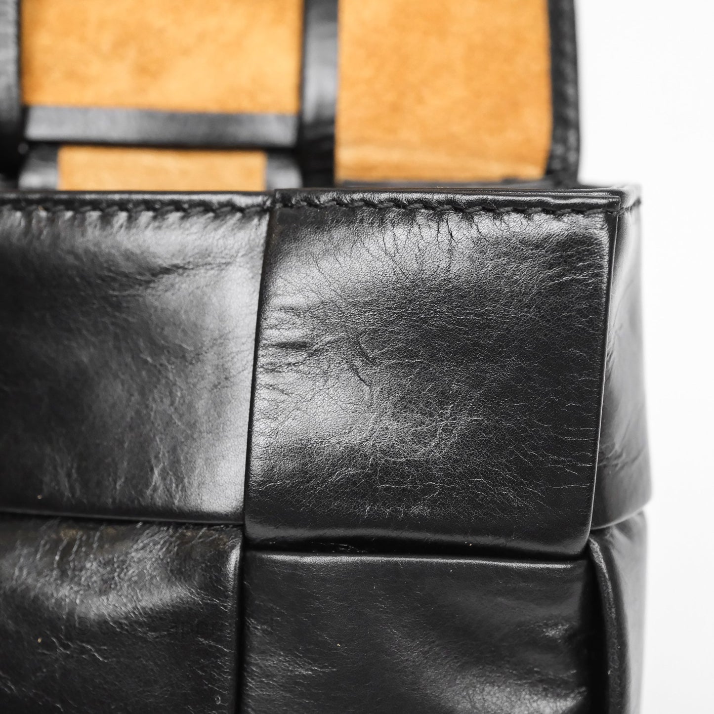 Bottega Veneta Cassette Stretch Belt Bag Maxi Black Intrecciato Leather