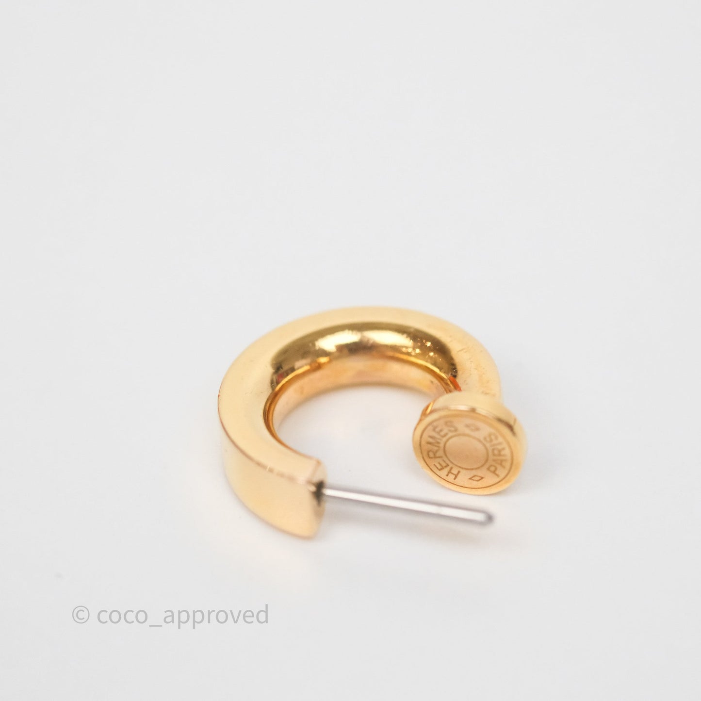 Hermès O'Kelly Earrings Nata I2 Swift Rose Gold Hardware