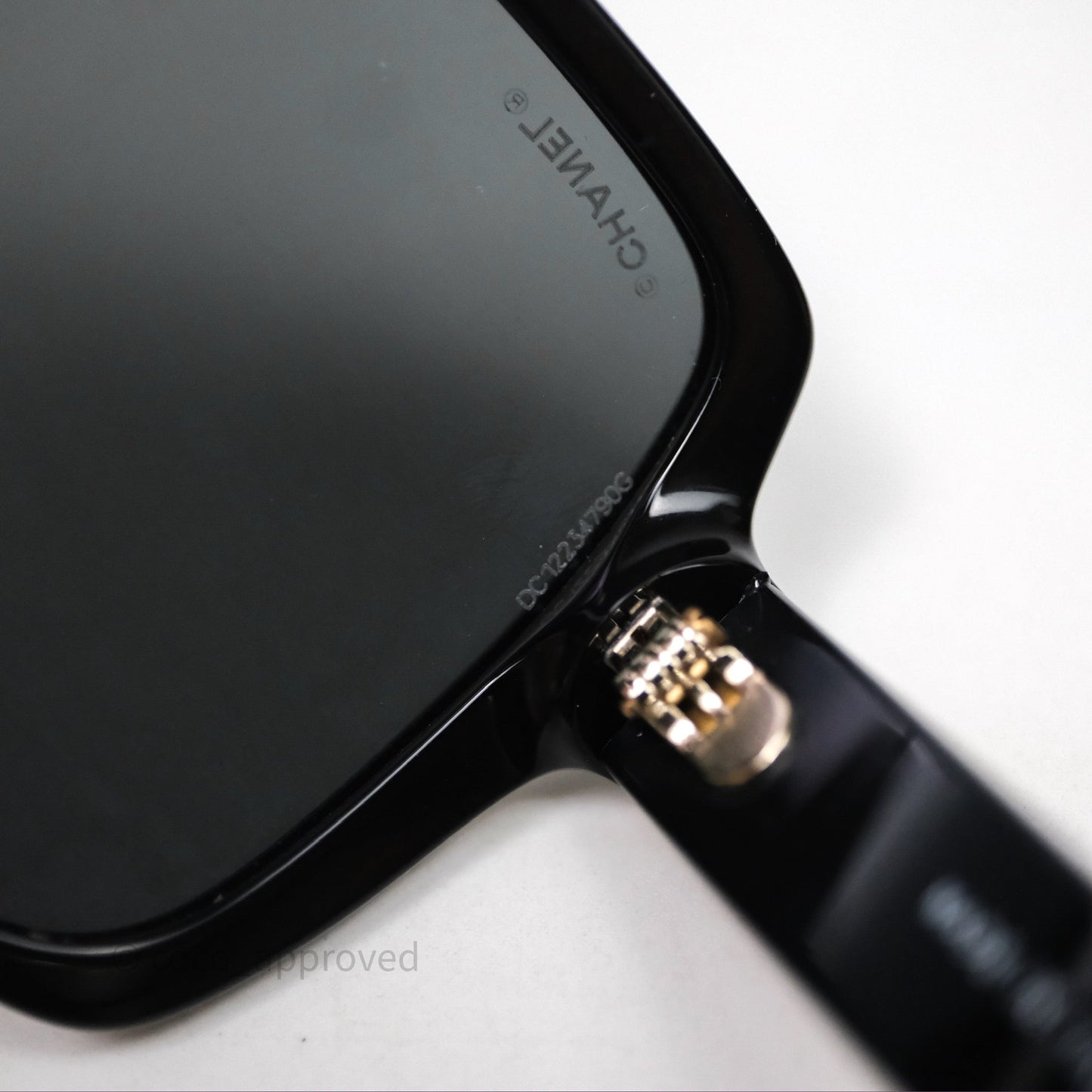 Chanel Square Sunglasses Black Acetate