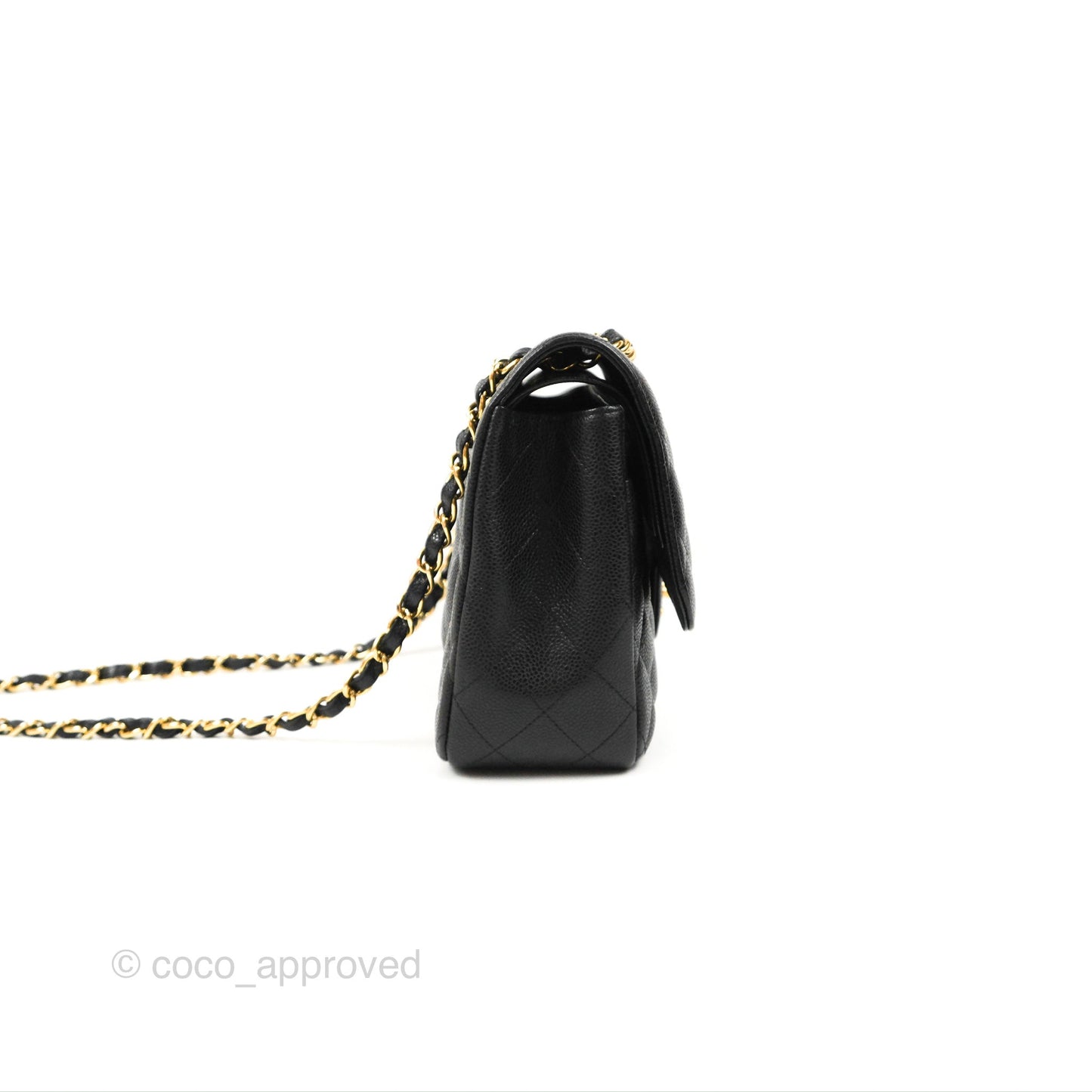 Chanel Jumbo Double Flap Black Caviar Gold Hardware⁣⁣