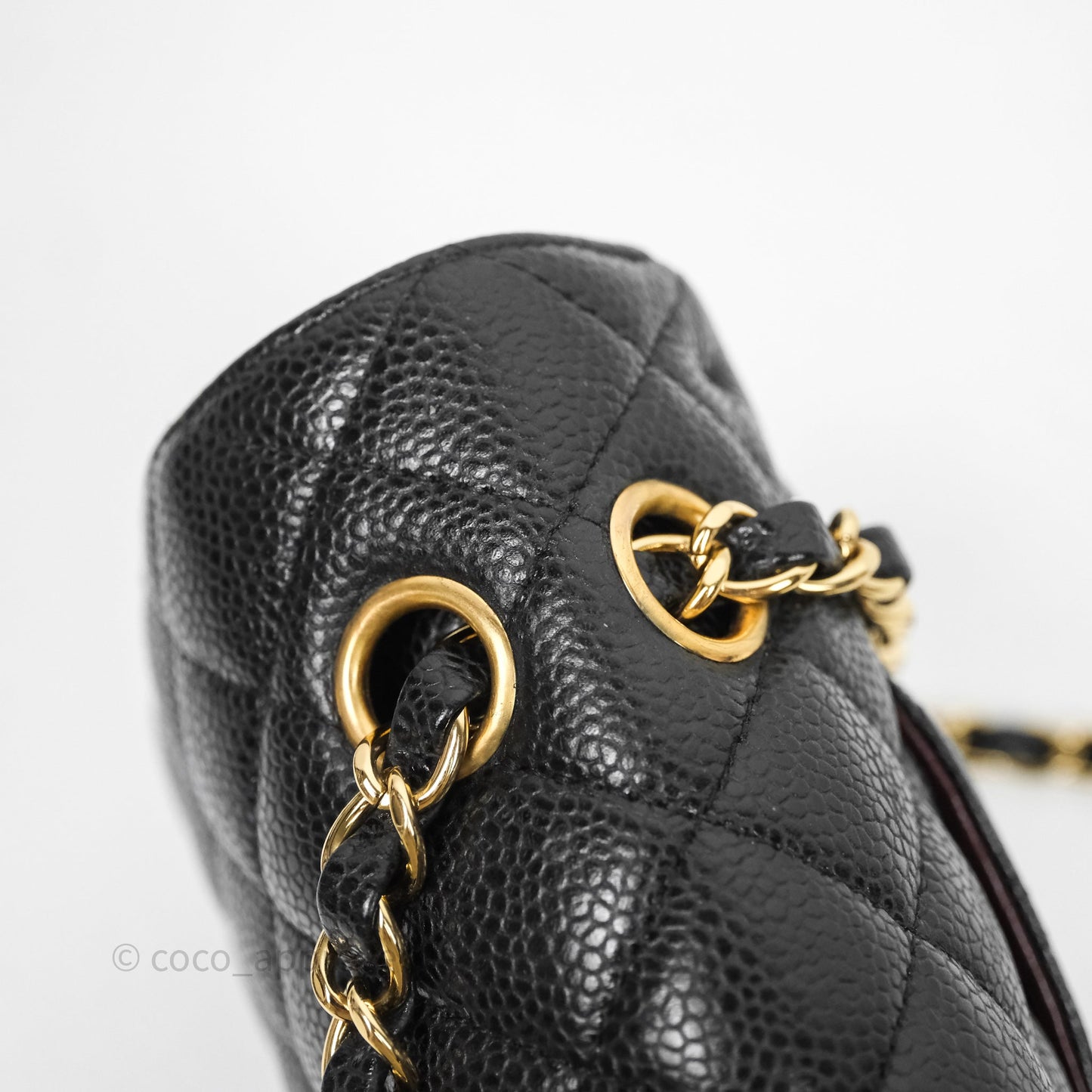 Chanel Classic M/L Medium Flap Quilted Black Caviar Gold Hardware
