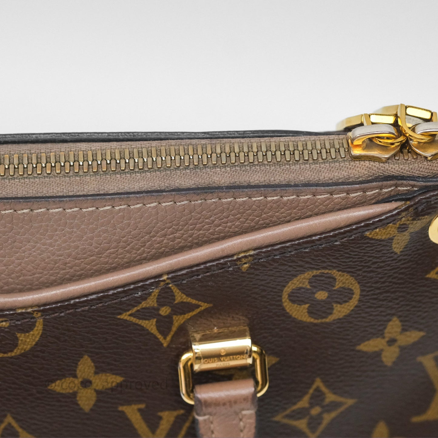 Louis Vuitton Pallas BB Monogram Full Taupe Glace
