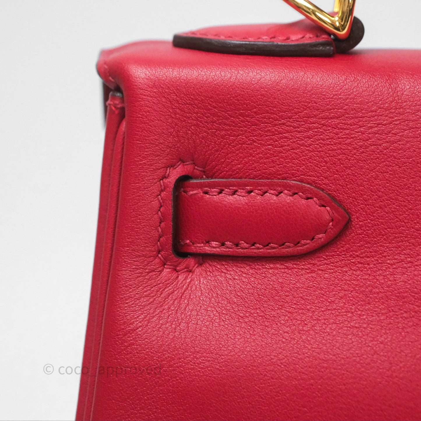 Hermès Kelly II 25 Retourne Swift Rouge Piment 5X Gold Hardware