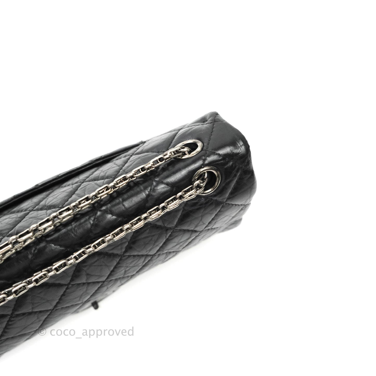Chanel Reissue Quilted Aged Calfskin Black Ruthenium Hardware 226