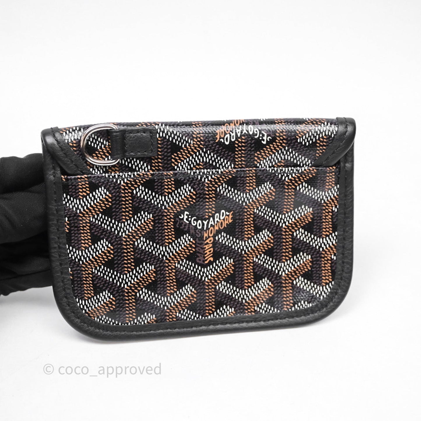 Goyard Anjou Mini Bag Goyardine Canvas Black
