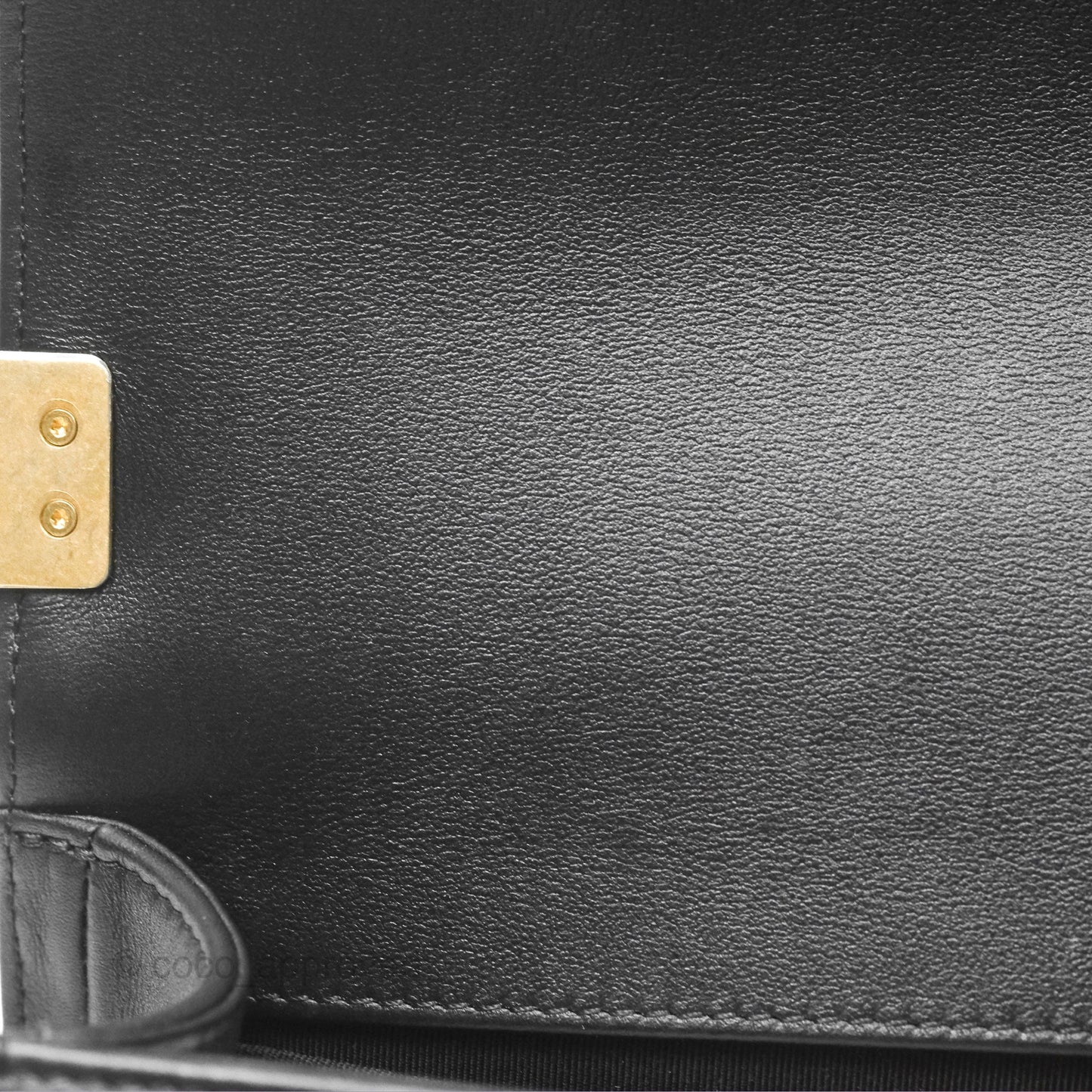 Chanel Small Boy Black Calfskin Gold Hardware