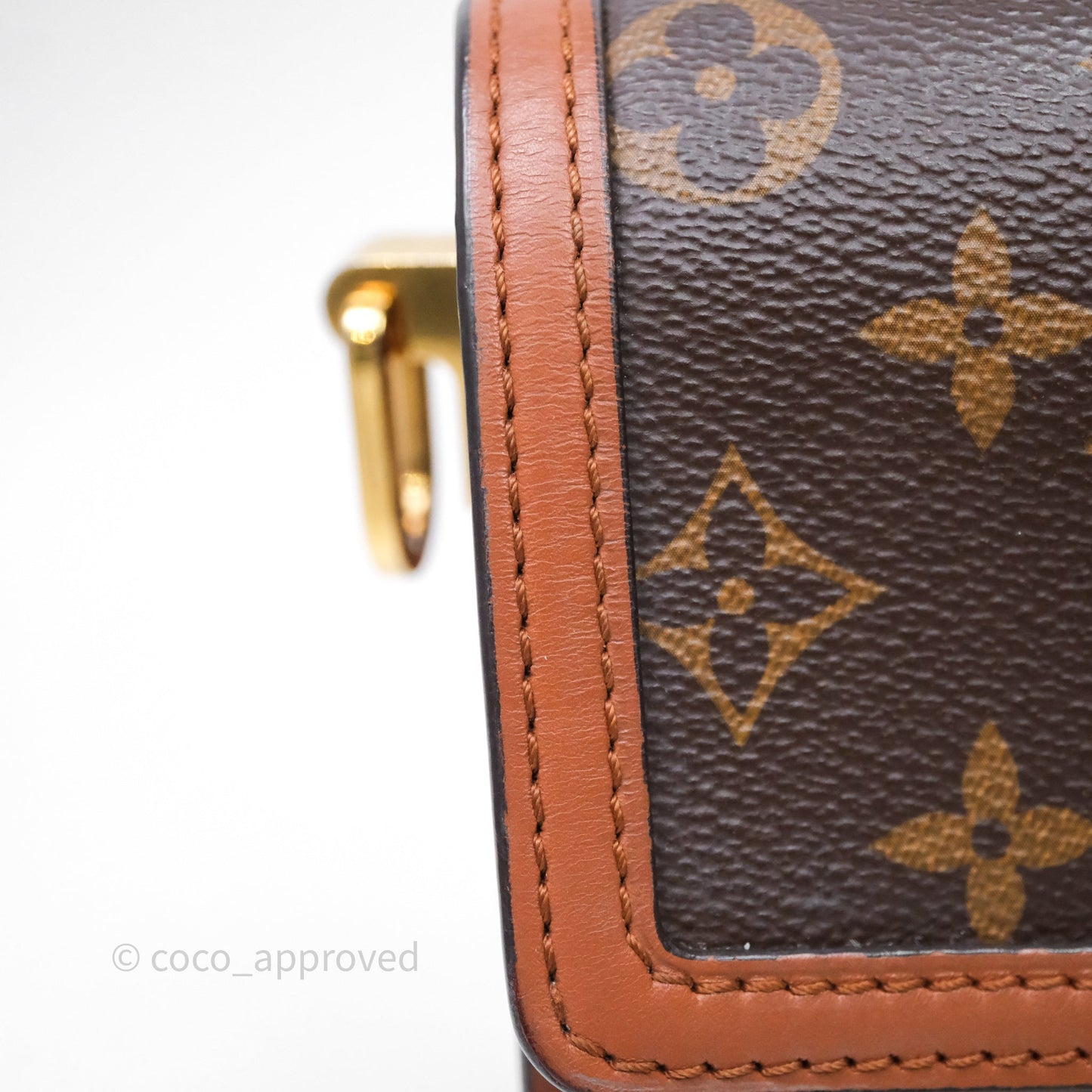 Louis Vuitton Mini Dauphine Monogram Tan Calfskin