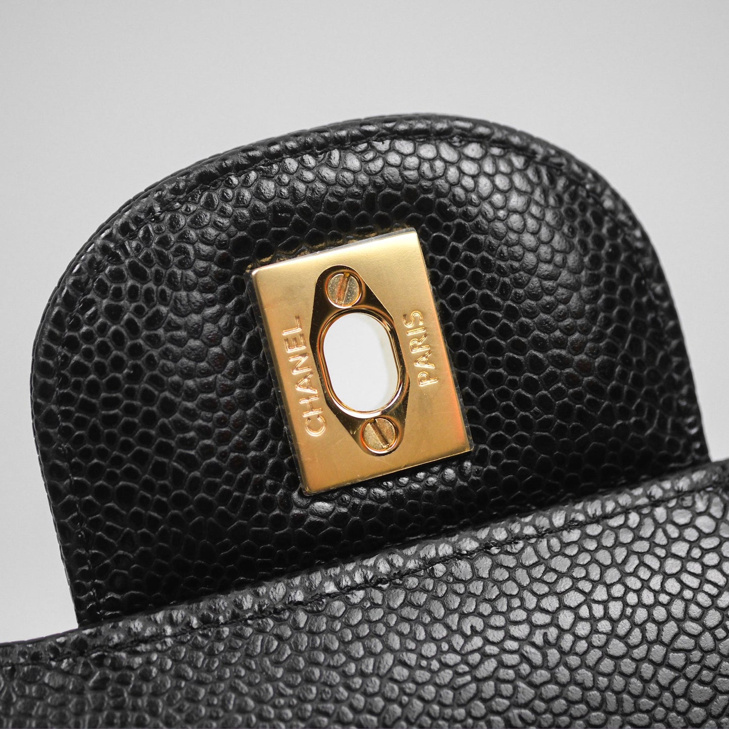 Chanel Jumbo Double Flap Black Caviar Gold Hardware⁣⁣