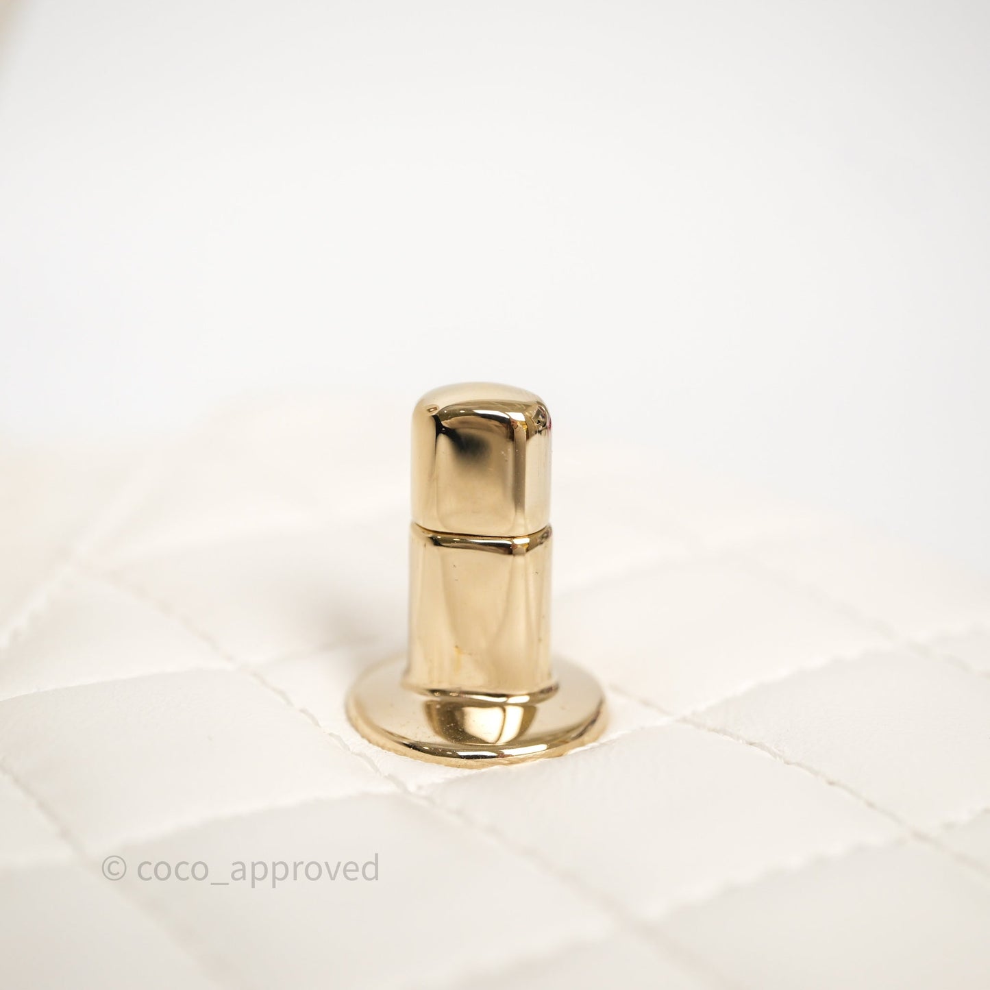 Chanel Large Heart Bag White Lambskin Gold Hardware