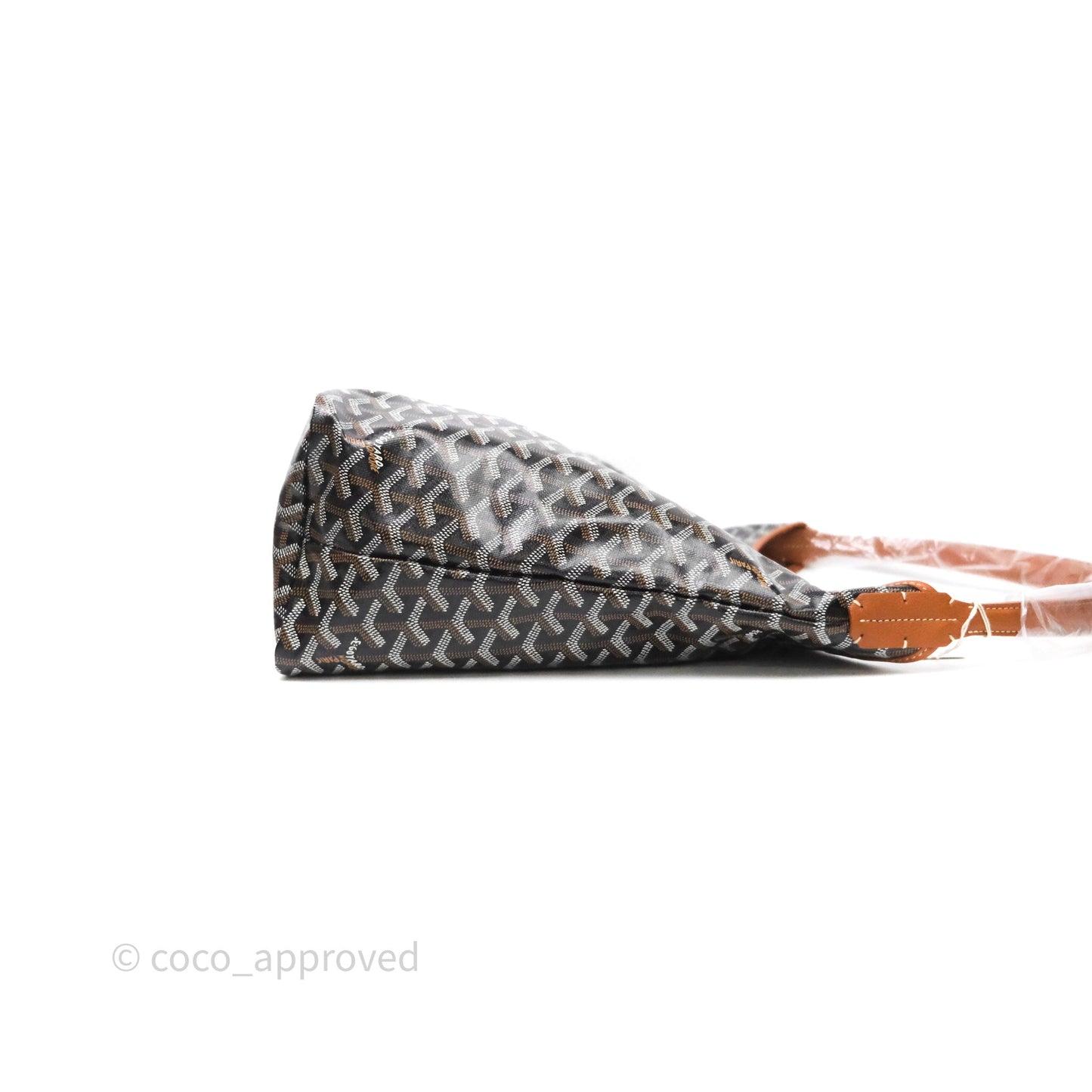 Goyard Bohème Hobo Bag Black/Tan Goyardine Canvas