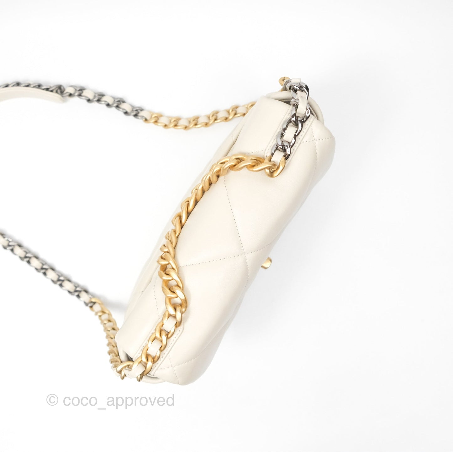 Chanel 19 Small Ivory Mixed Hardware