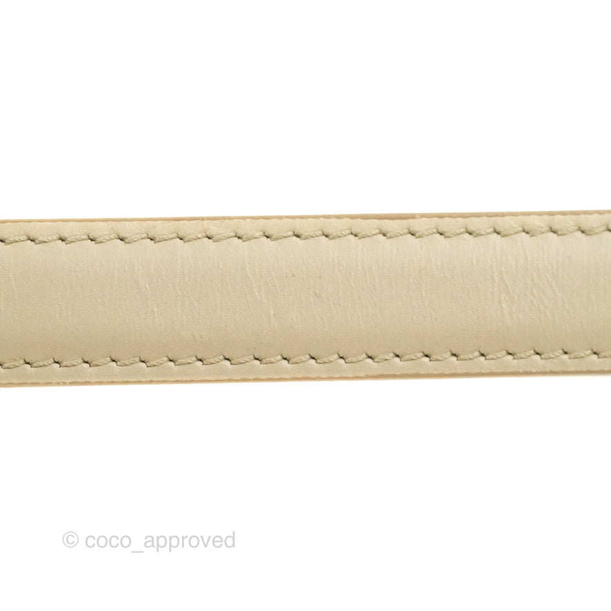 Celine Medium Classic Box Flap Ivory Calfskin