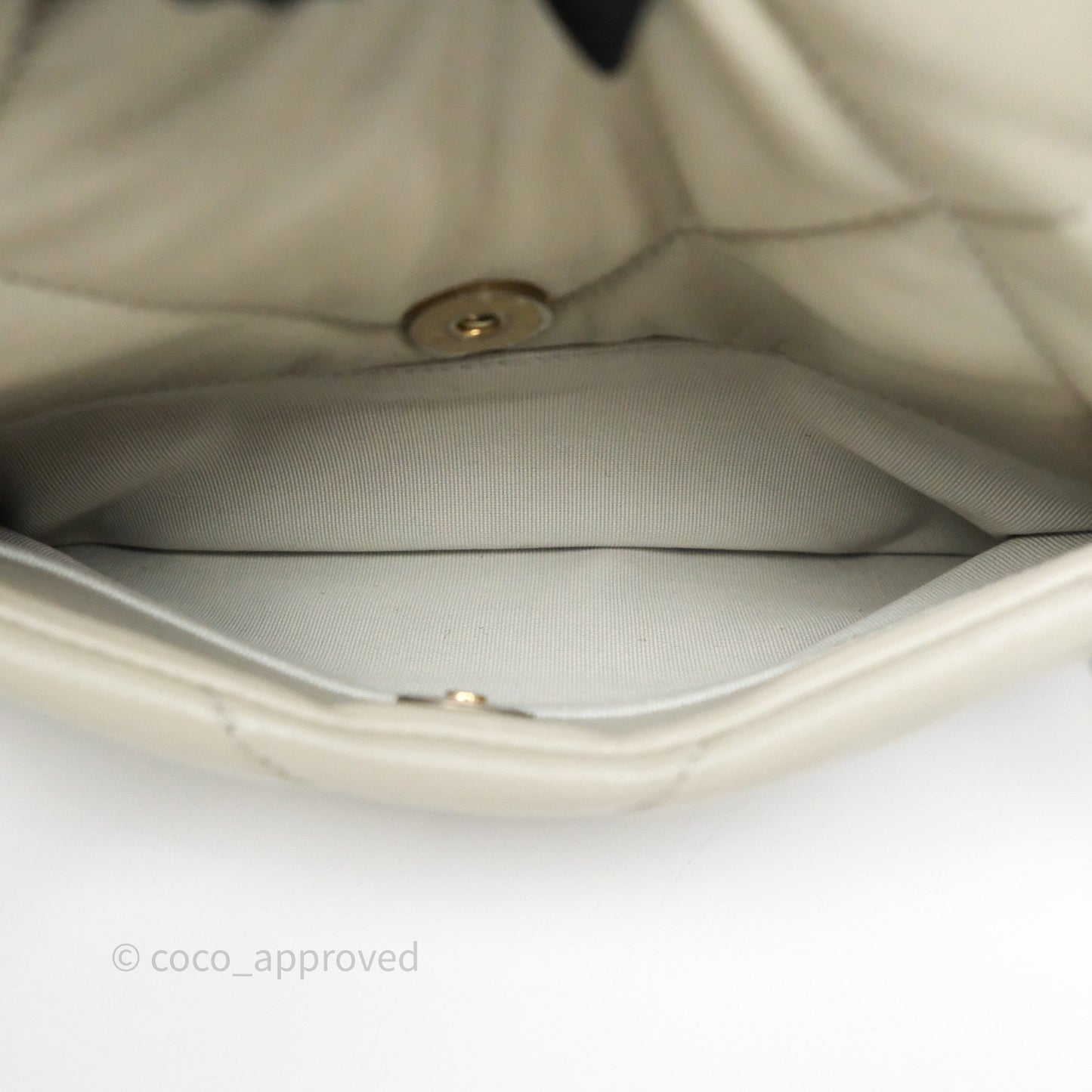 Chanel 19 Small Sage Grey Mixed Hardware