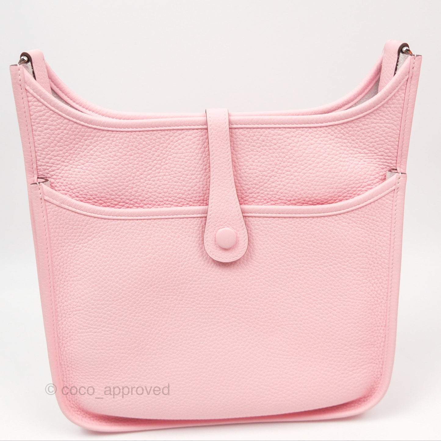 Hermes Evelyne III 29 Rose Sakura 3Q Clemence Palladium Hardware