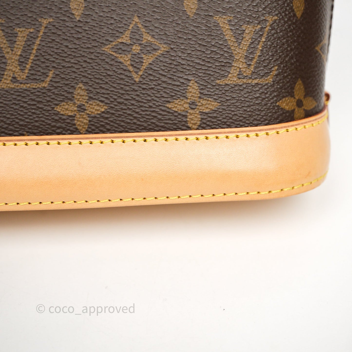 Louis Vuitton Monogram Alma BB Bag Gold Hardware