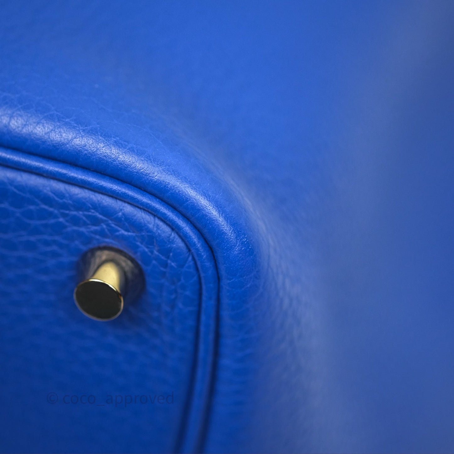 Hermès Picotin 18 Bleu Électrique 7T Clemence Gold Hardware