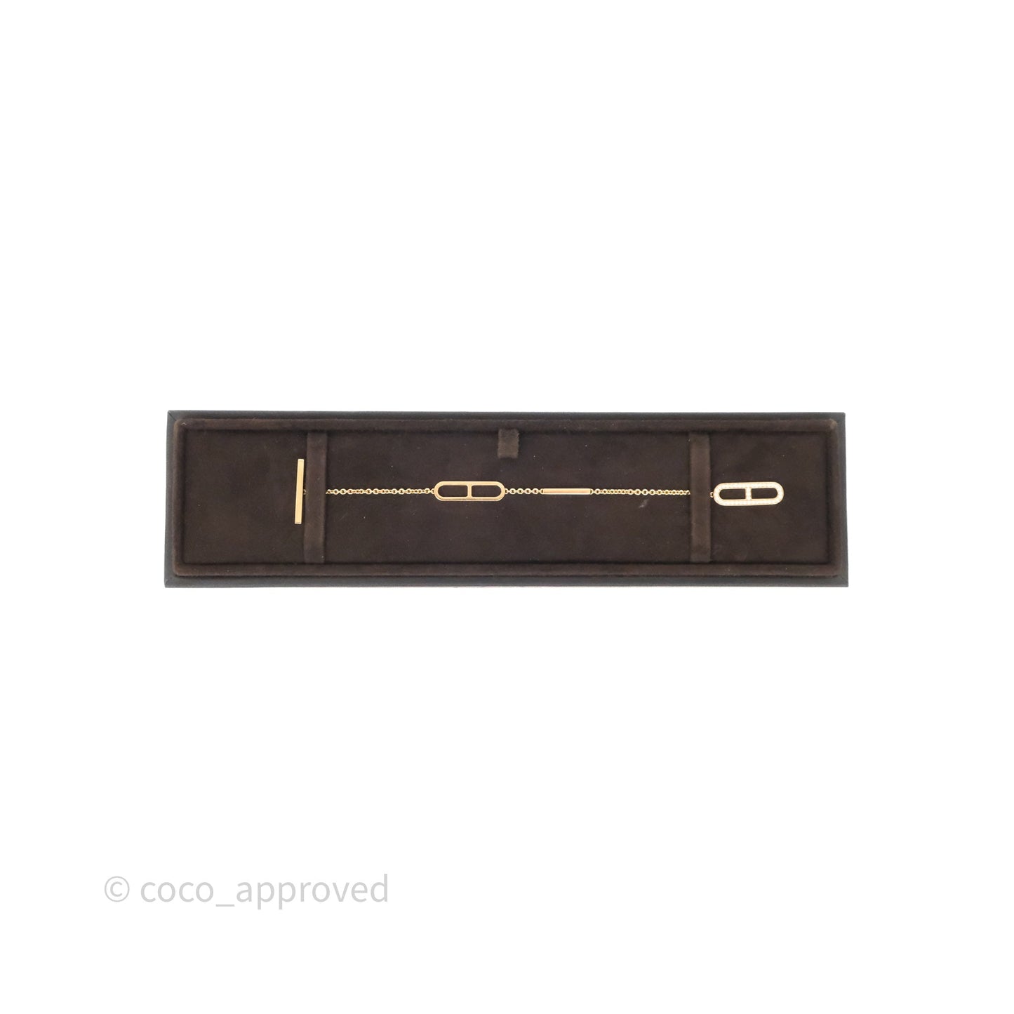 Hermès Ever Chaine d'Ancre Bracelet Diamonds Rose Gold
