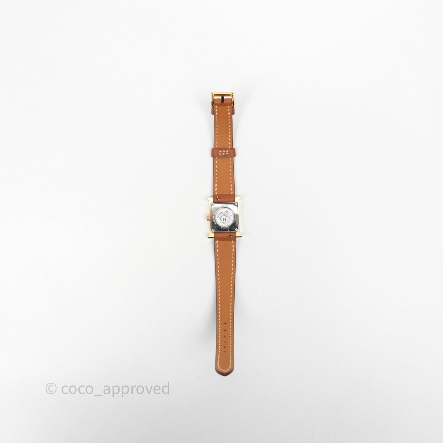 Hermès Heure H TPM Watch Gold Epsom Gold Hardware