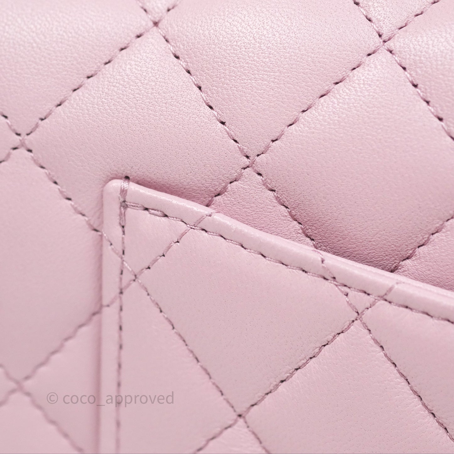 Chanel Top Handle Mini Rectangular Flap Pink Lambskin Gold Hardware