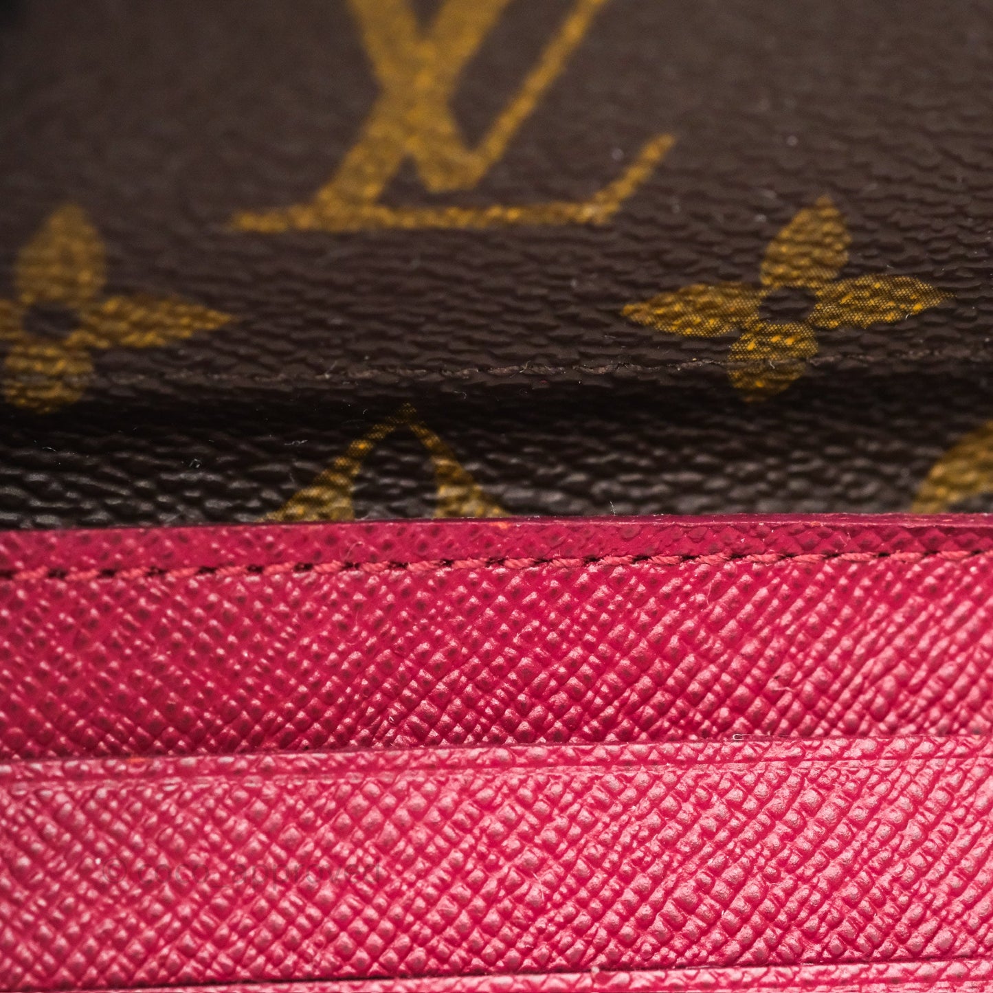 Louis Vuitton Josephine Wallet Monogram Canvas Fuchsia