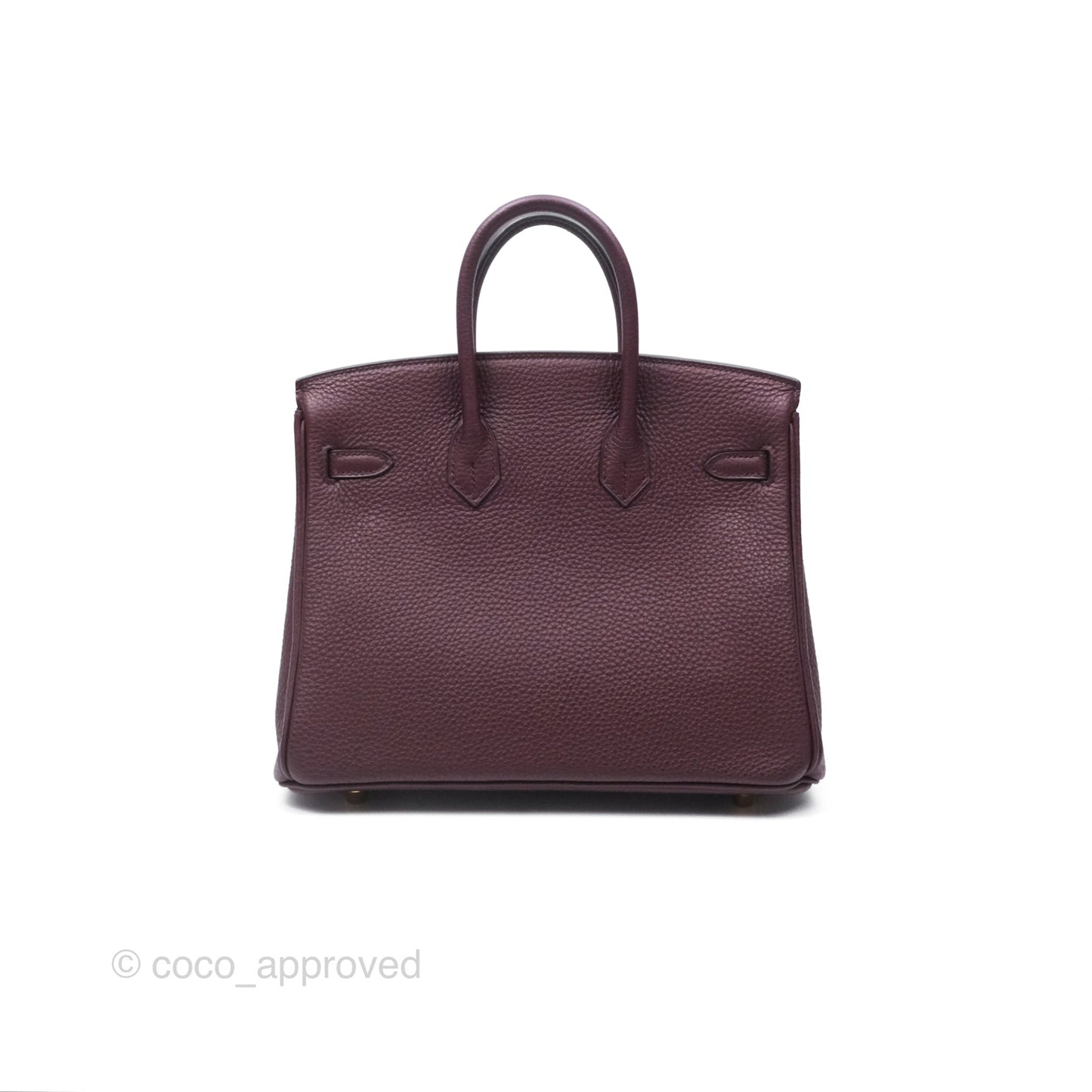 Hermès Birkin 25 Retourne Bordeaux Togo Gold Hardware