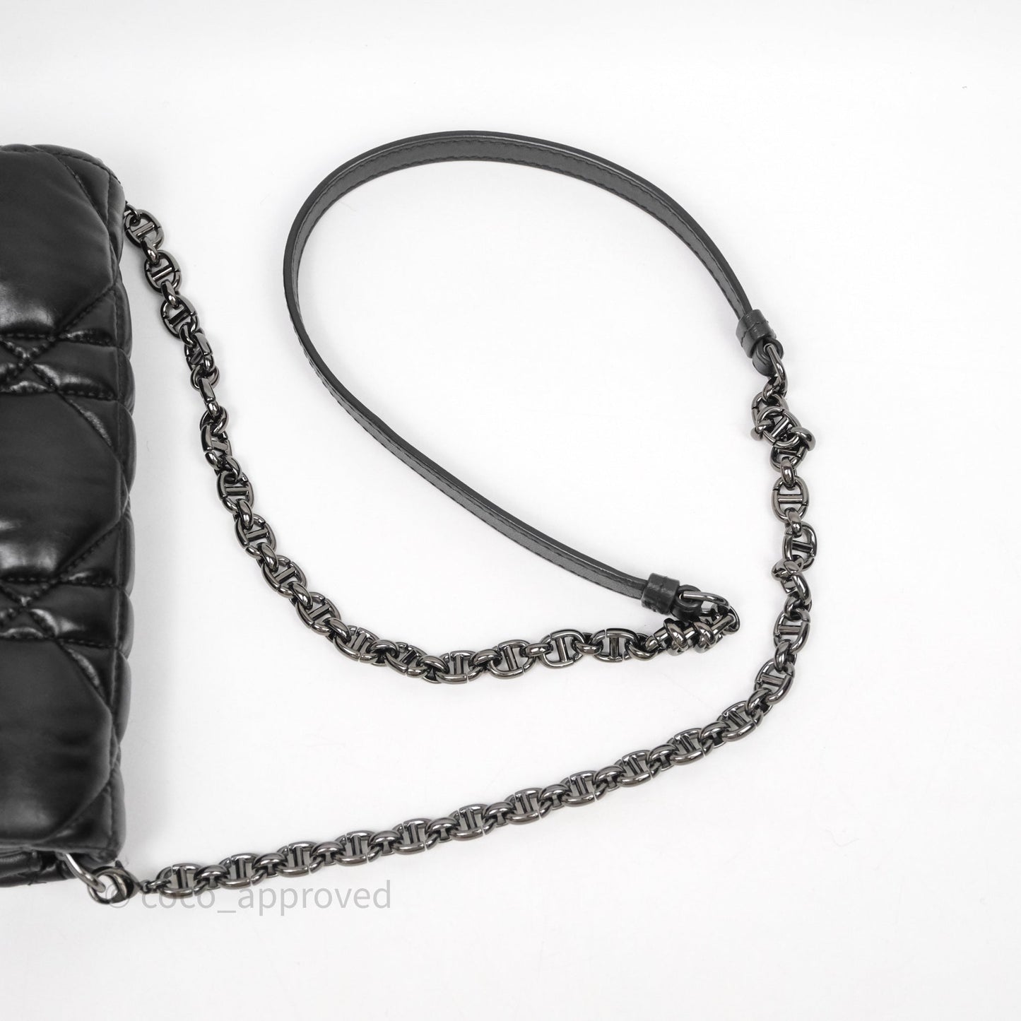 Christian Dior Mini Caro Bag Black Macrocannage