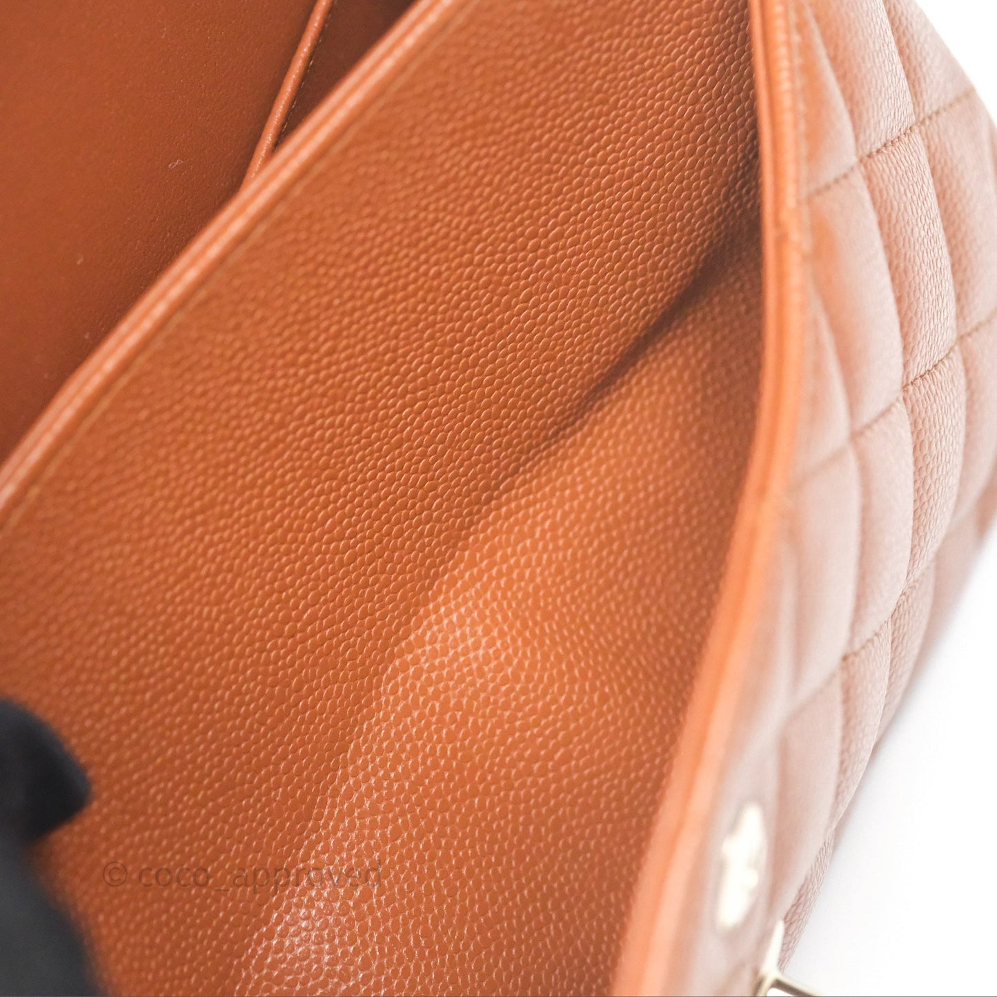 Chanel Small S/M Classic Flap Quilted Brown Caviar Gold Hardware