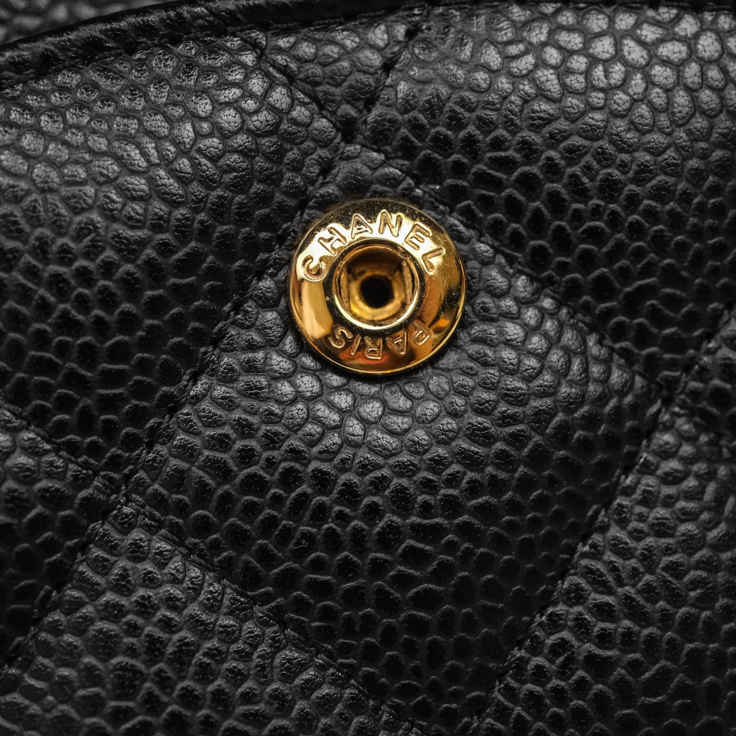 Chanel Jumbo Double Flap Black Caviar Gold Hardware⁣⁣