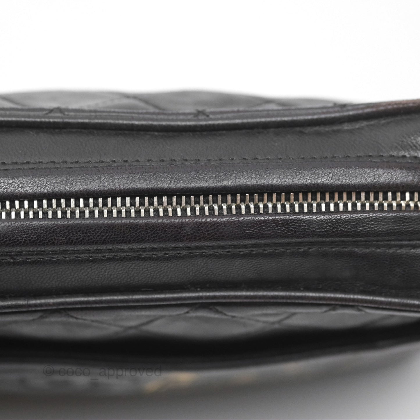 Chanel Vintage Small Camera Bag Black Lambskin Gold Hardware