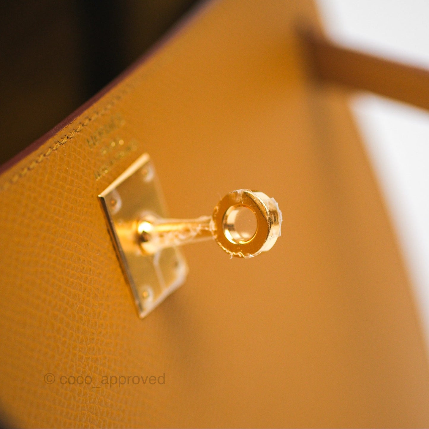 Hermès Sellier Kelly 25 Sesame 2S Epsom Gold Hardware