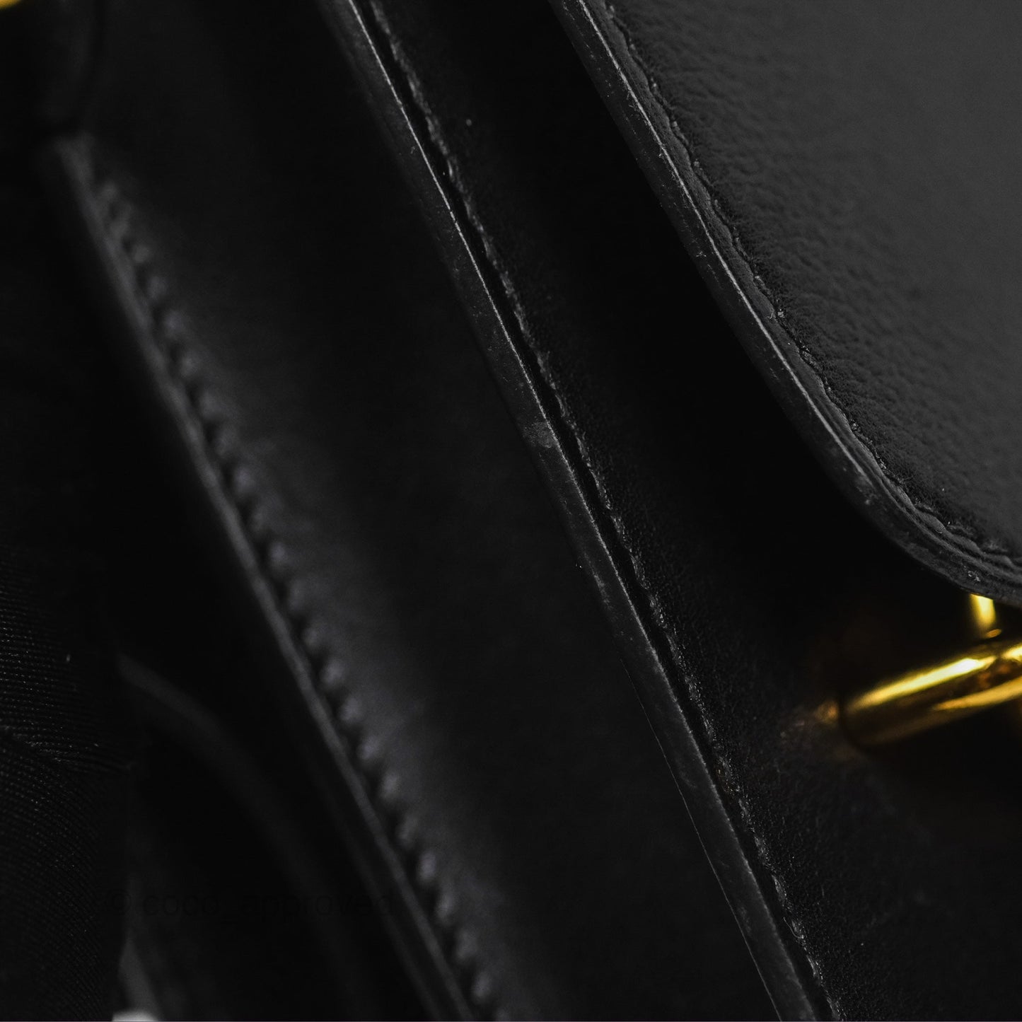 Hermès Roulis Mini 18 Noir 89 Veau Evergrain Gold Hardware