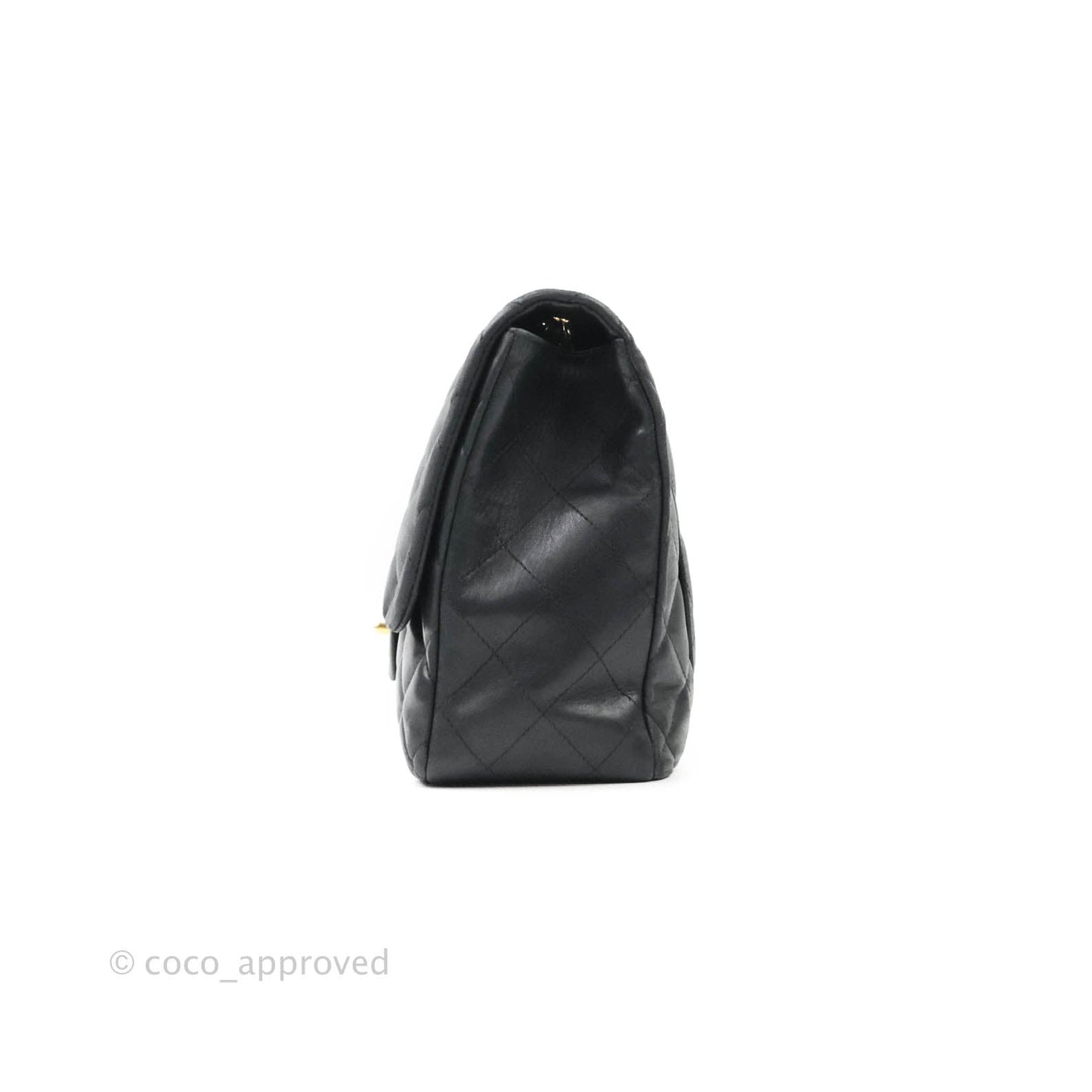 Chanel Jumbo Single Flap Black Lambskin Gold Hardware⁣⁣