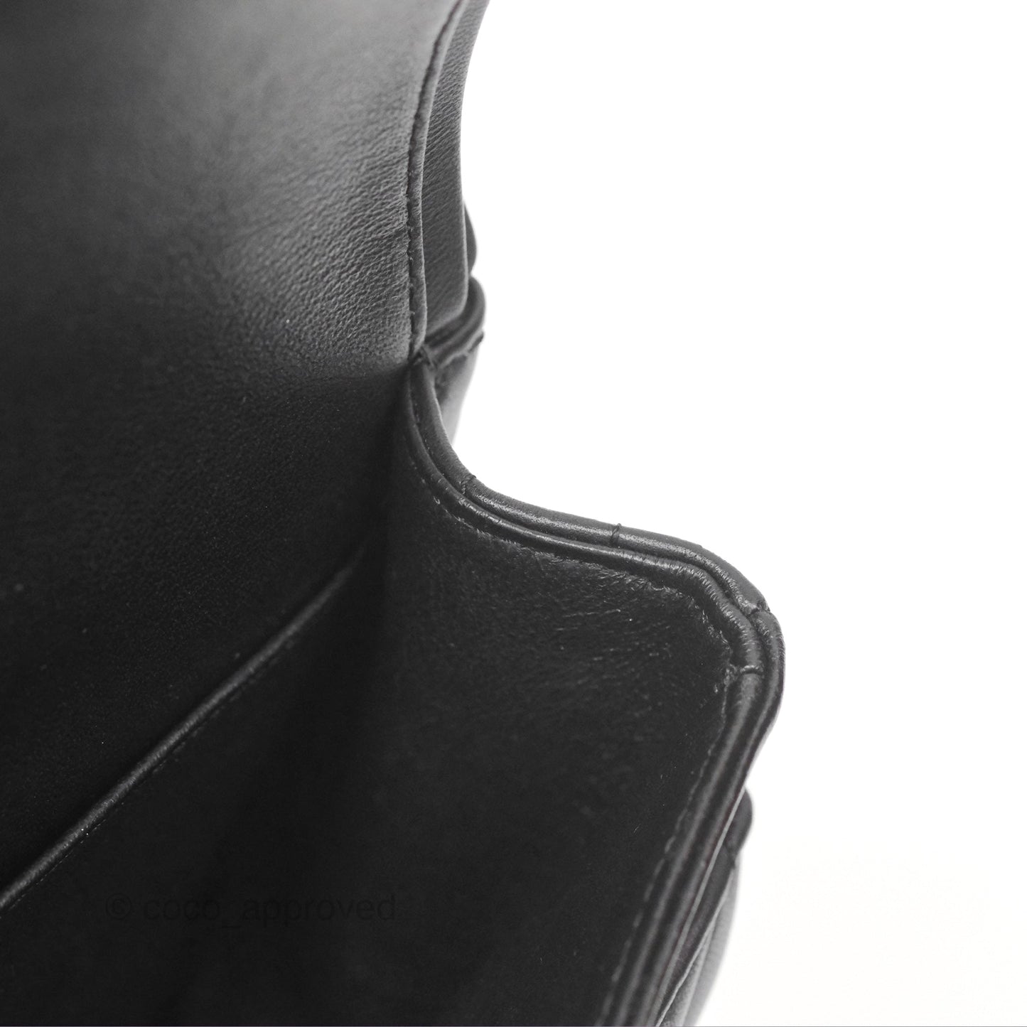 Chanel Classic M/L Medium Chevron Double Flap Black Lambskin Gold Hardware