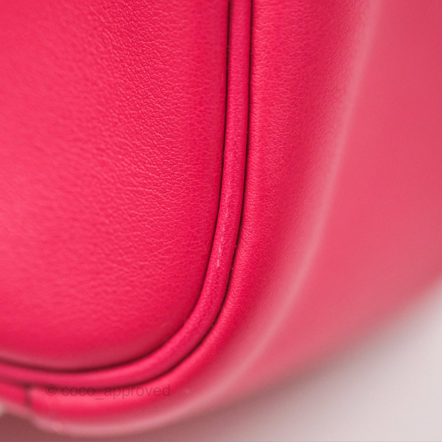 Hermès Mini Lindy 20 Framboise / Rouge Sellier Swift Palladium Hardware
