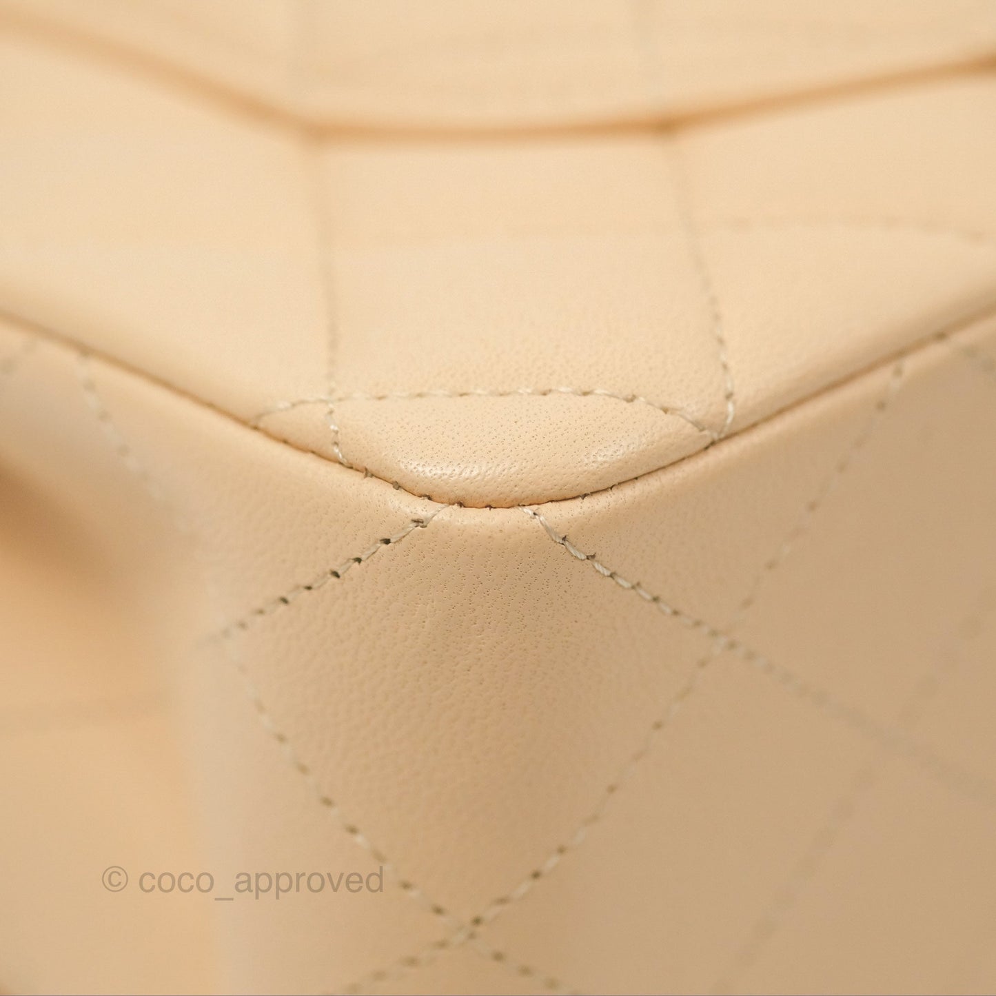 Chanel Small Quilted Classic Flap Beige Lambskin Gold Hardware
