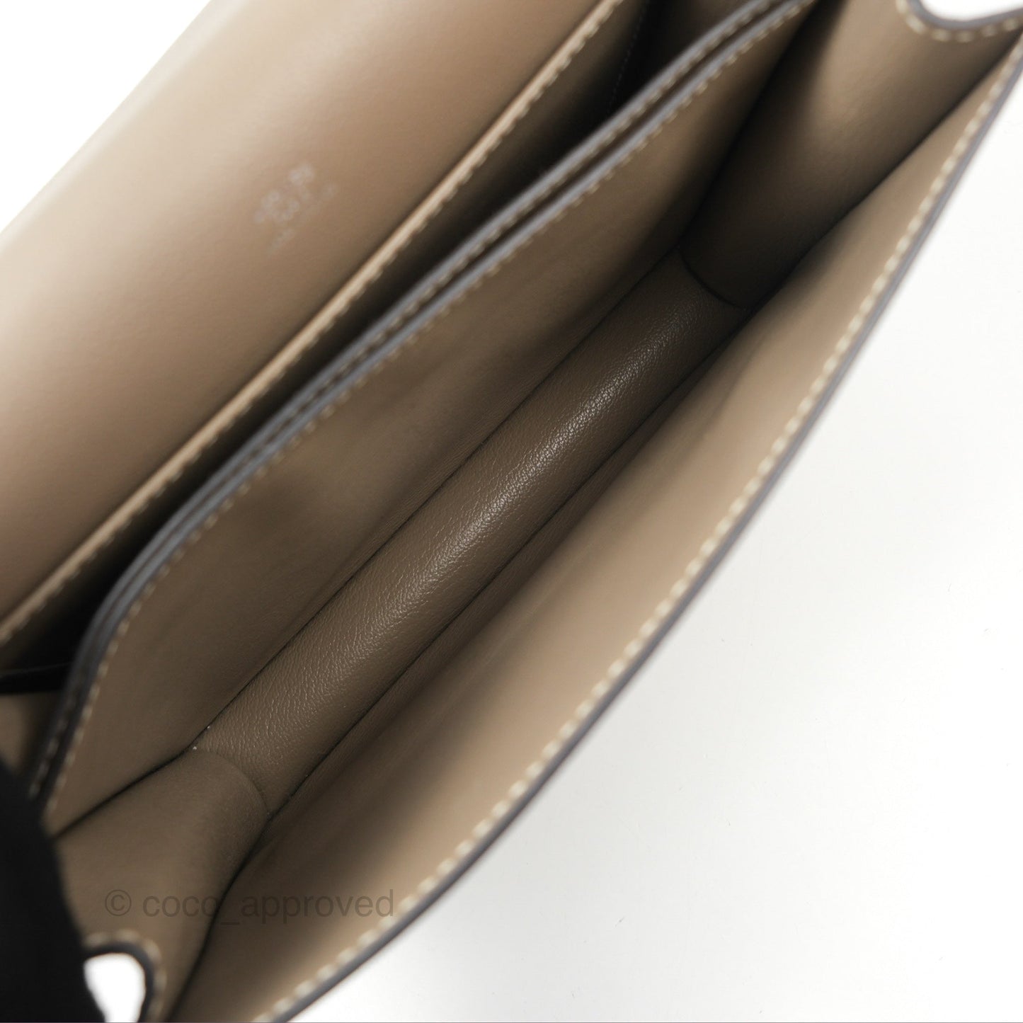 Hermès Roulis 23 Etoupe Evercolor Palladium Hardware