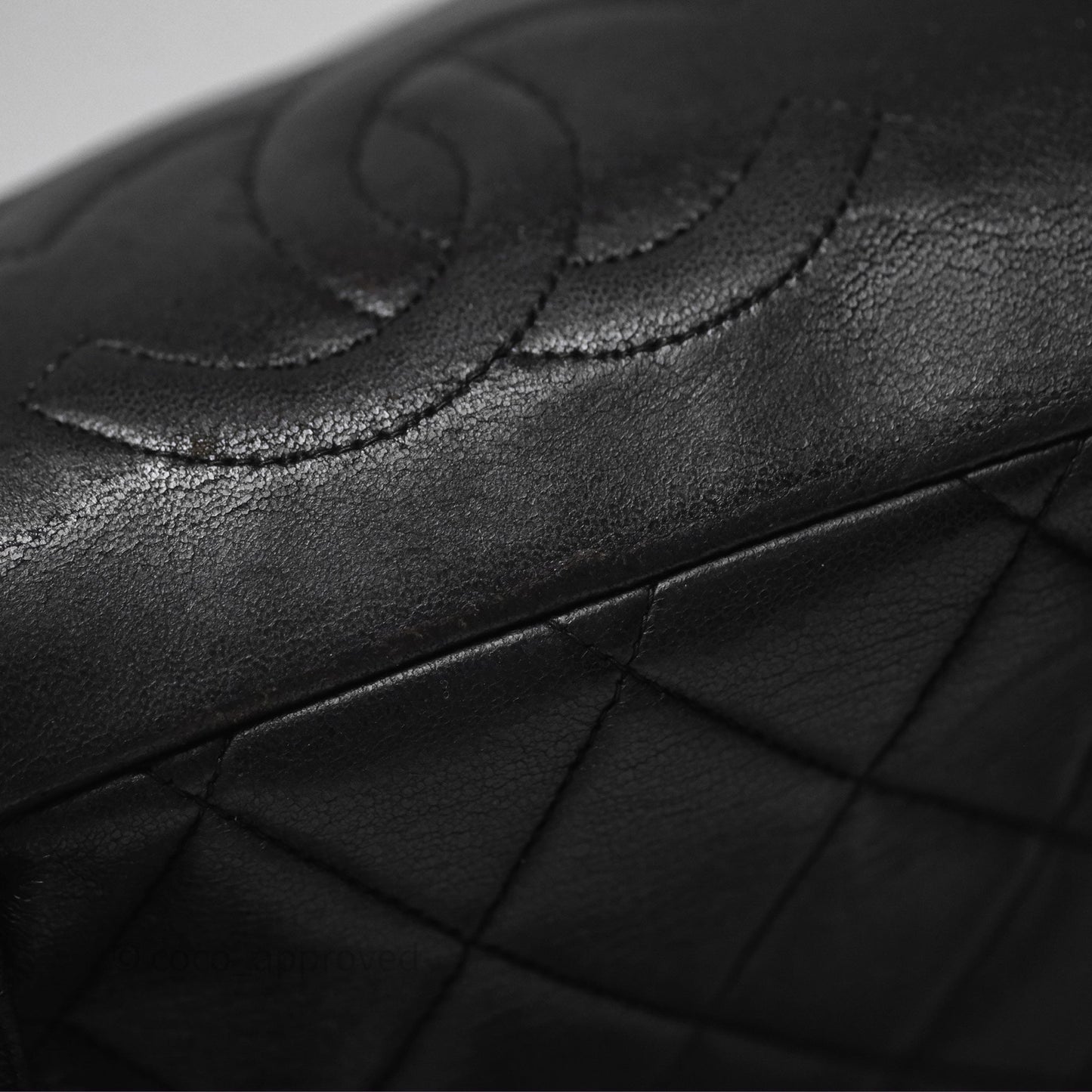 Chanel Vintage CC Duma Backpack Black Lambskin 24K Gold Hardware
