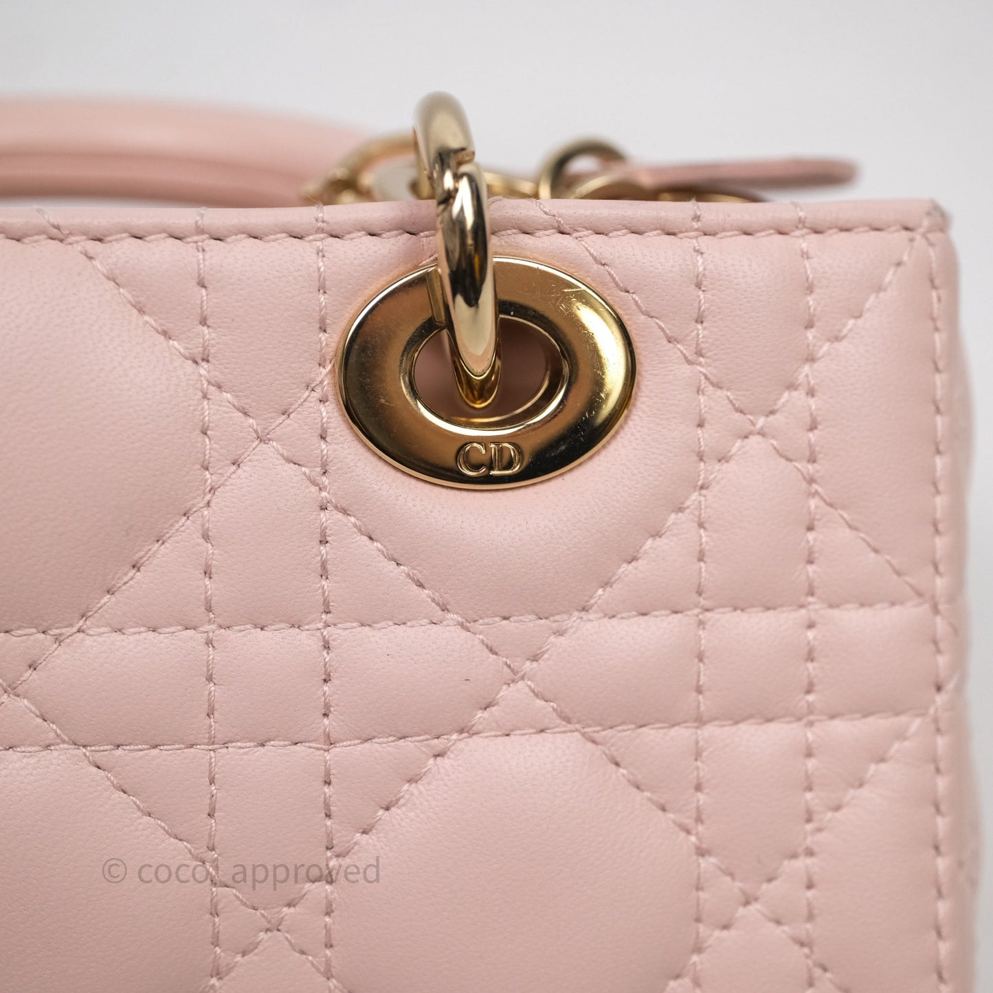 Dior Micro Lady D-Joy Bag Powder Pink Cannage Lambskin