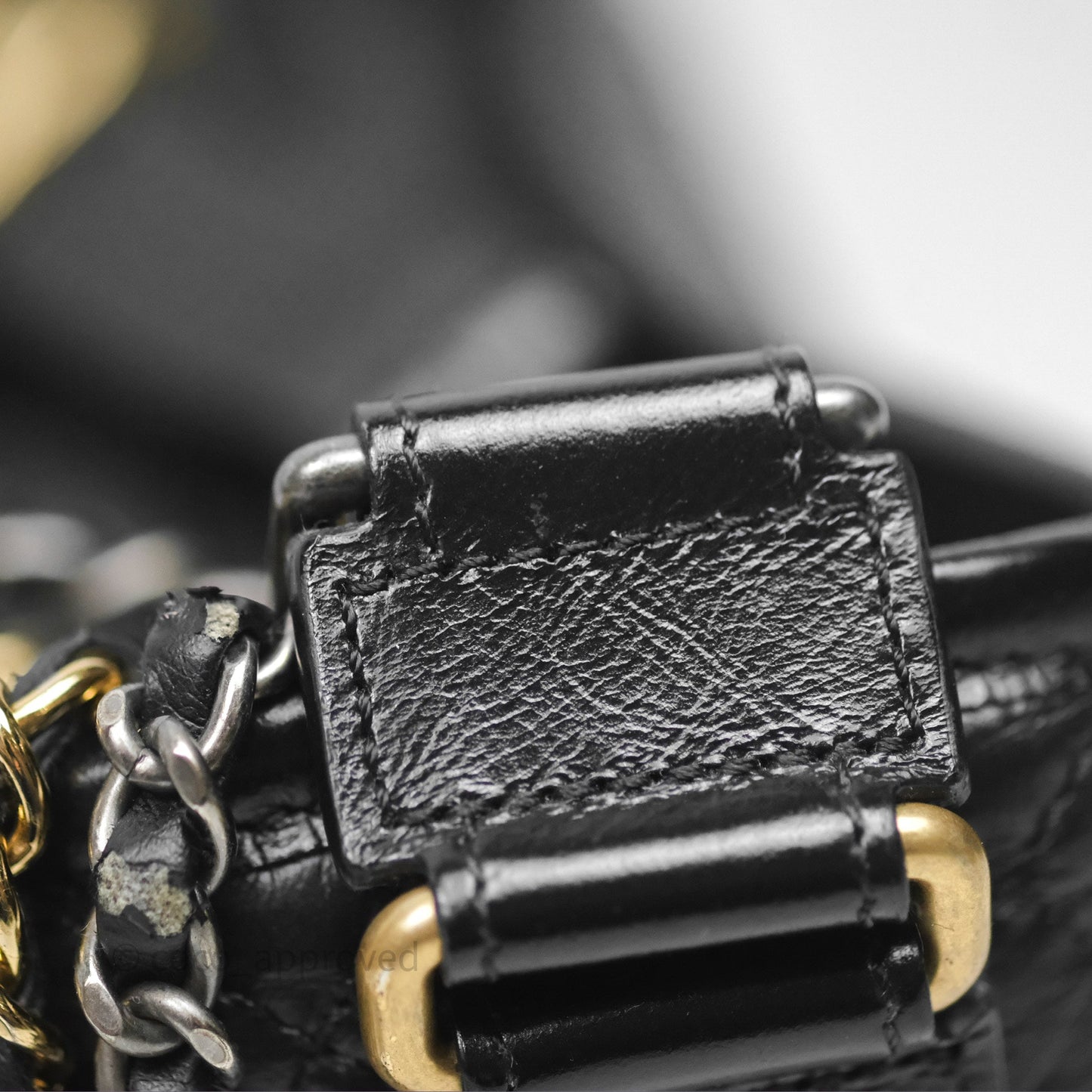 Chanel Small Gabrielle Hobo Quilted Black Aged Calfskin