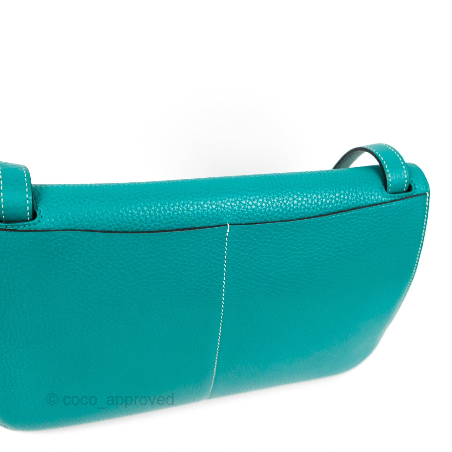 Hermès Halzan 31 Vert Verone Clemence Palladium Hardware